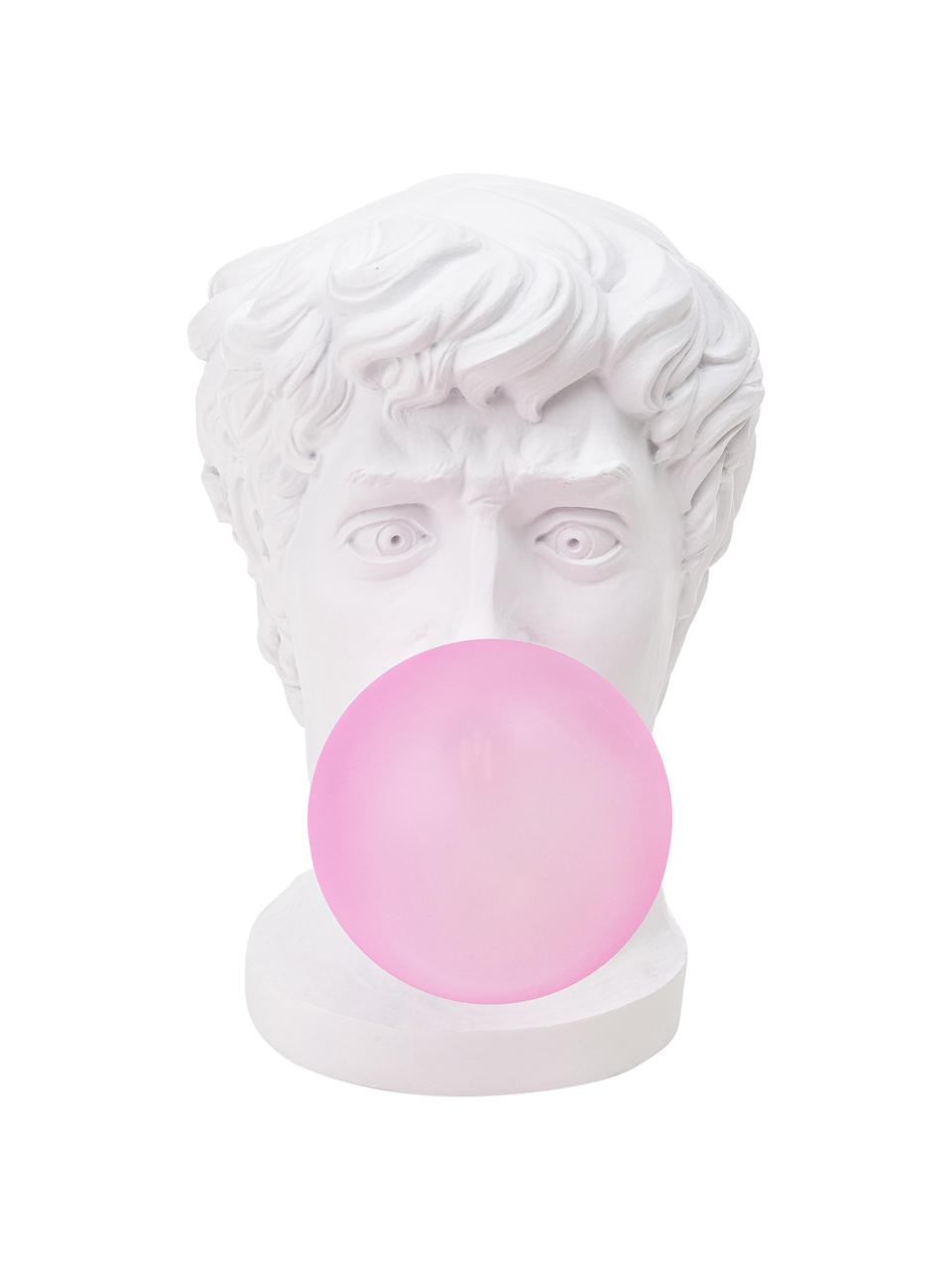 Design Tischlampe Wonder Times, Lampenschirm: Glas, Weiß, Rosa, B 13 x H 41 cm