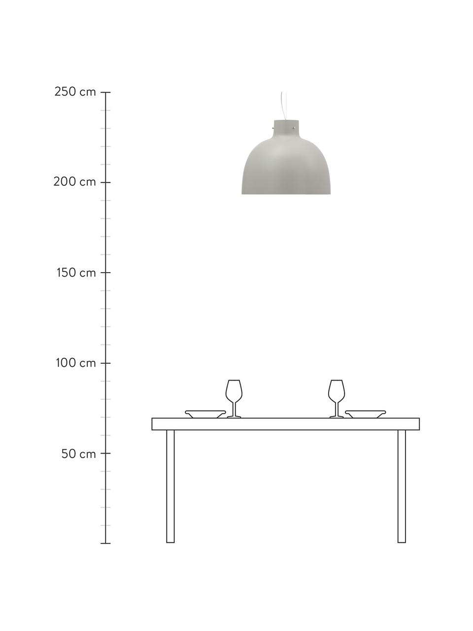 Grande suspension Bellissima, Plastique, Taupe, Ø 50 x haut. 41 cm