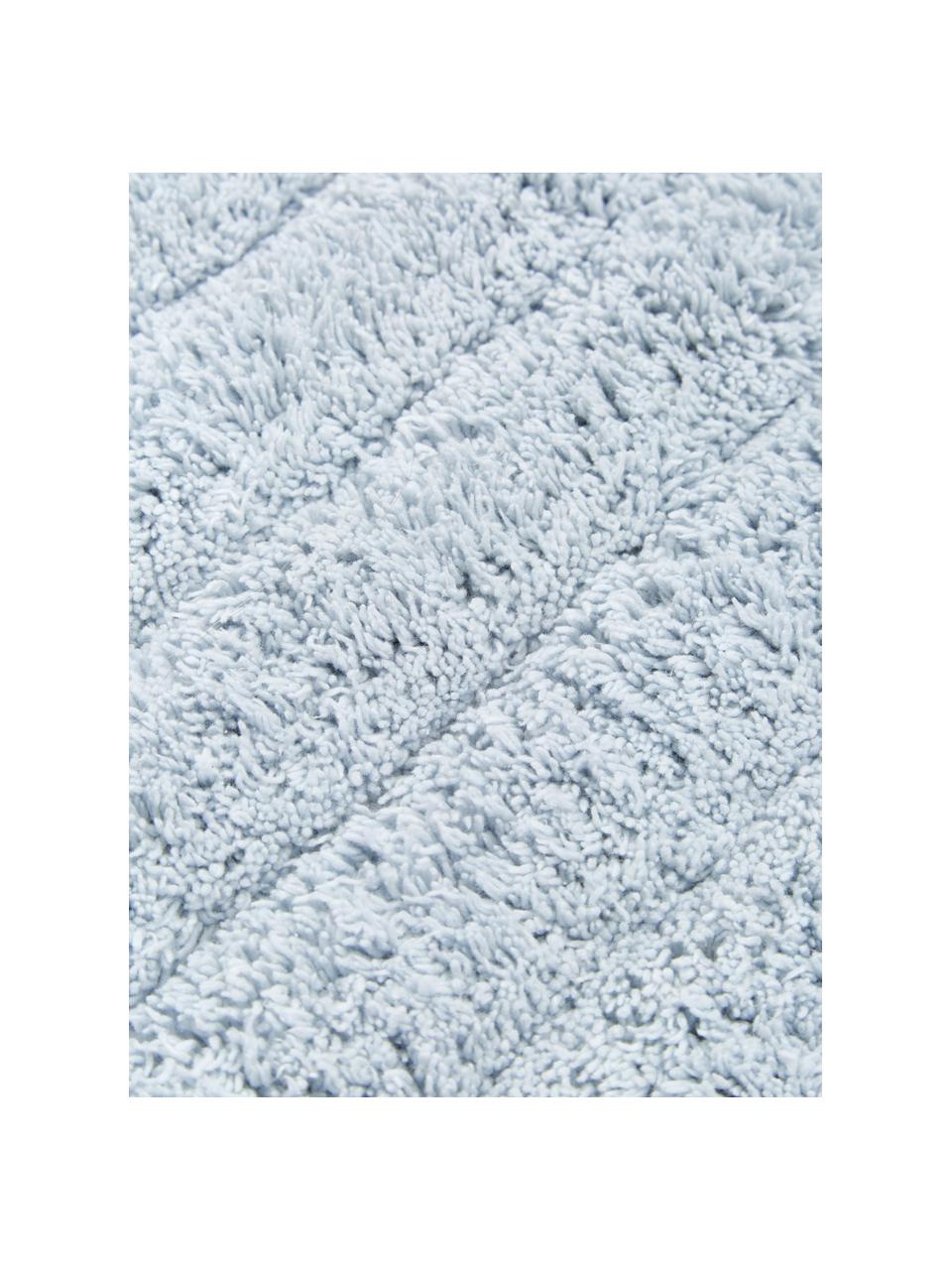 Tappeto bagno morbido azzurro Board, Cotone, qualità pesante, 1900 g/m², Azzurro, Larg. 50 x Lung. 60 cm