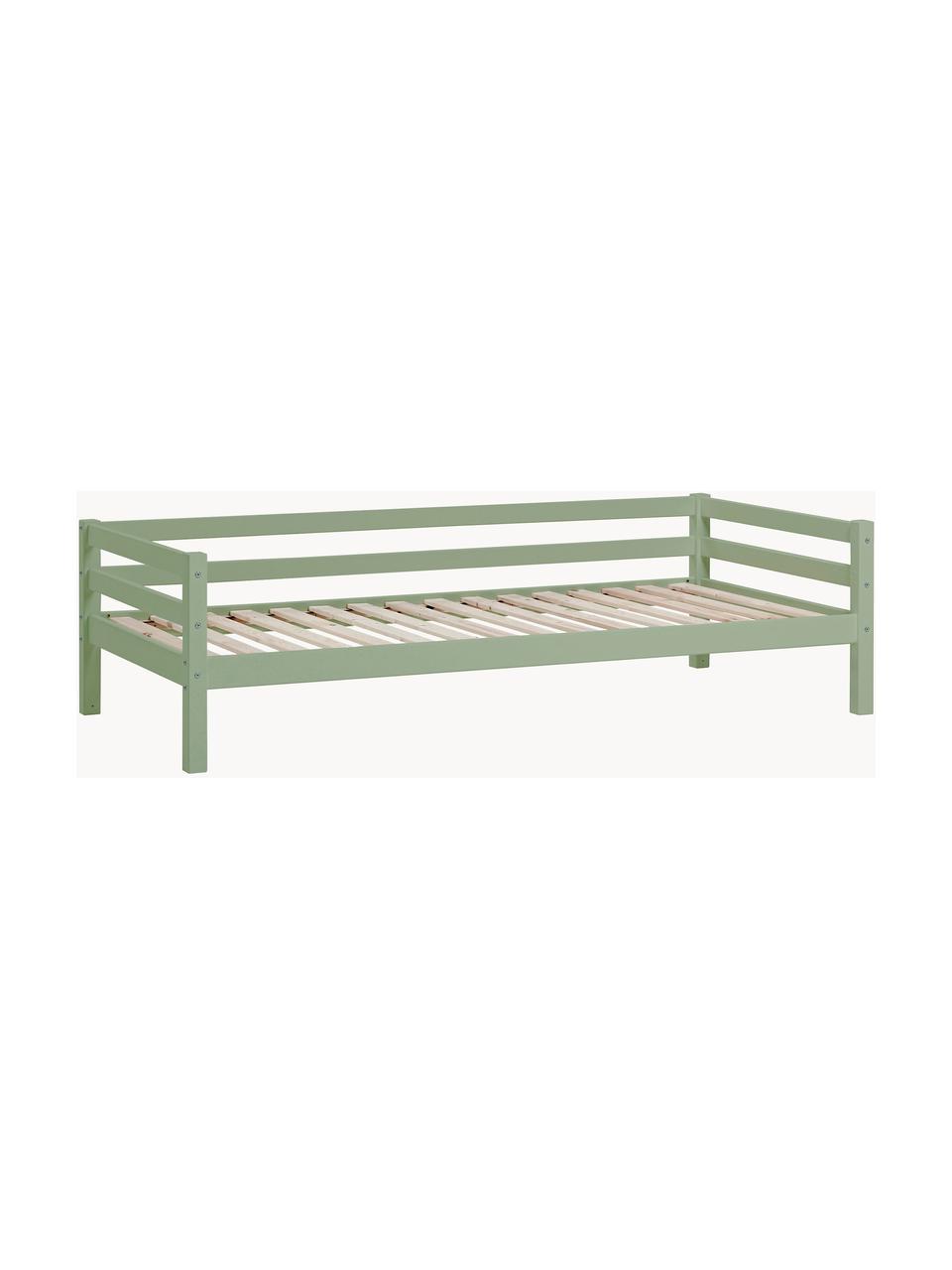 Cama infantil de madera de pino Eco Dream, 90 x 200 cm, Madera de pino macizo con certificado FSC, madera contrachapada, Madera de pino, verde salvia pintado, An 90 x L 200 cm