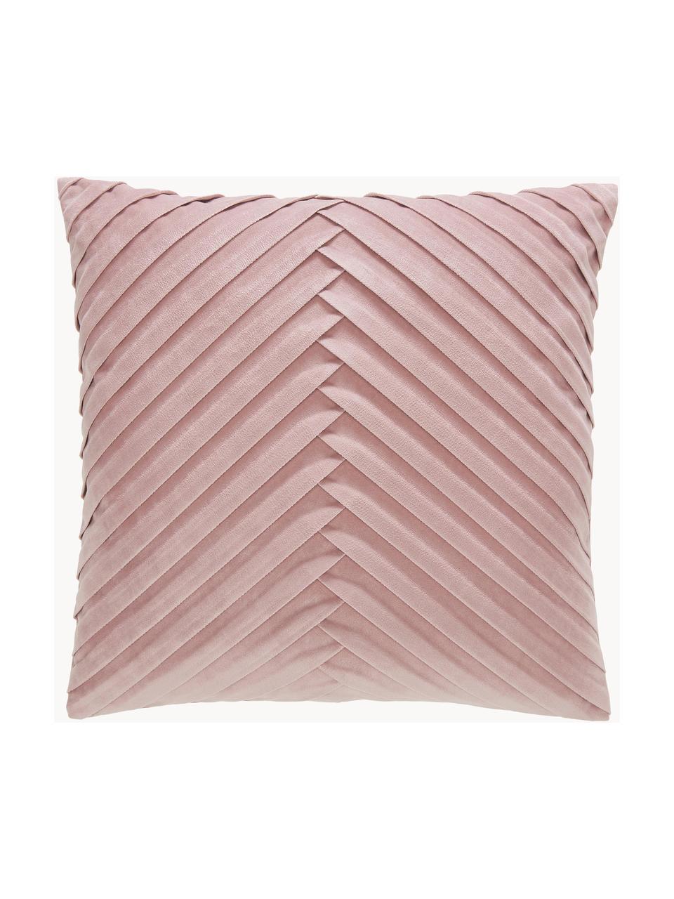 Housse de coussin 45x45 velours vieux rose Lucie, 100 % velours de polyester
Veuillez considérer que la couleur du velours paraît plus claire ou plus foncée en fonction de la source lumineuse et de l'orientation des fibres, Vieux rose, larg. 45 x long. 45 cm