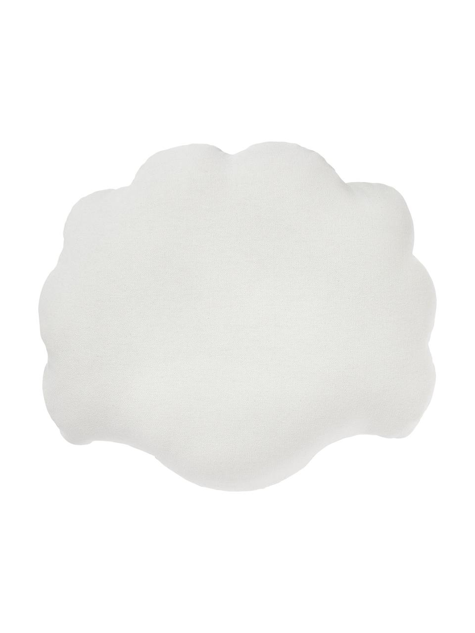 Cojín de lino Shell, Parte delantera: 100% lino, Reverso:  100% algodón, Blanco crema, An 34 x L 38 cm