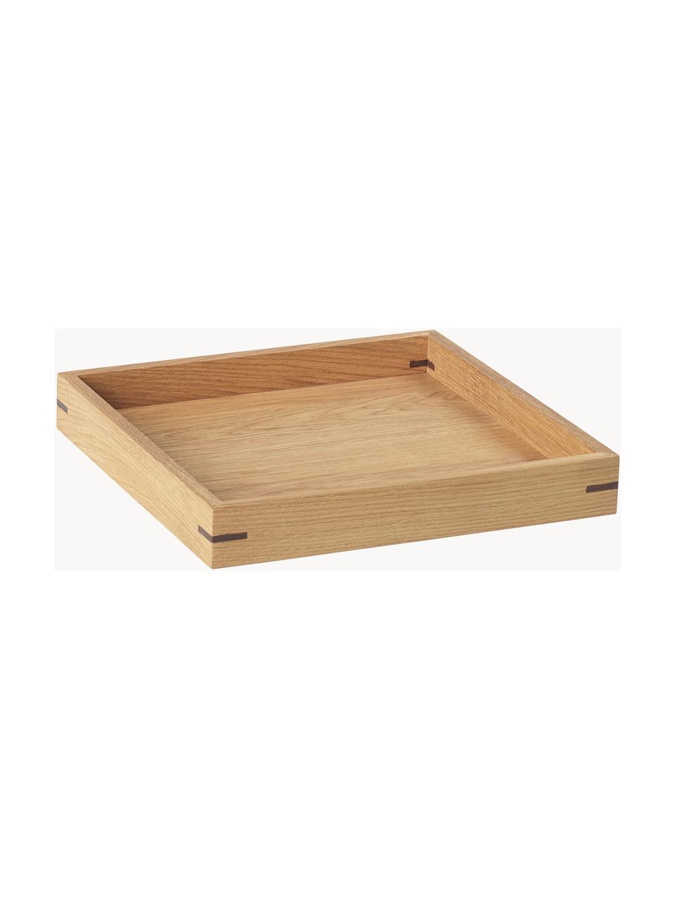 Bandeja decorativa Japanese, Madera de roble con certificado FSC, Madera clara, L 32 x An 32 cm