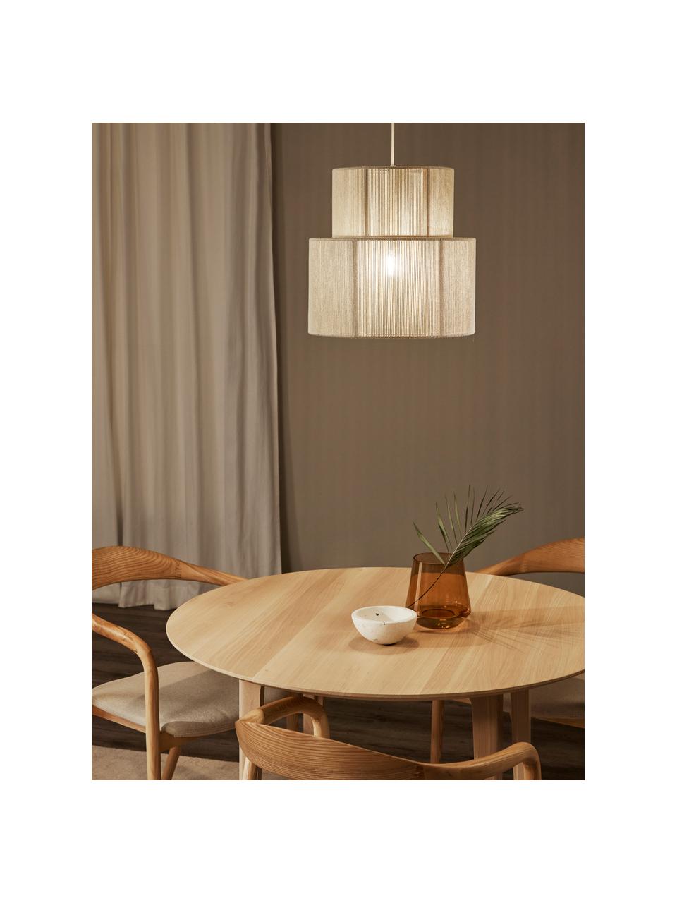 Závesná lampa Lace, Béžová, Ø 40 x V 40 cm