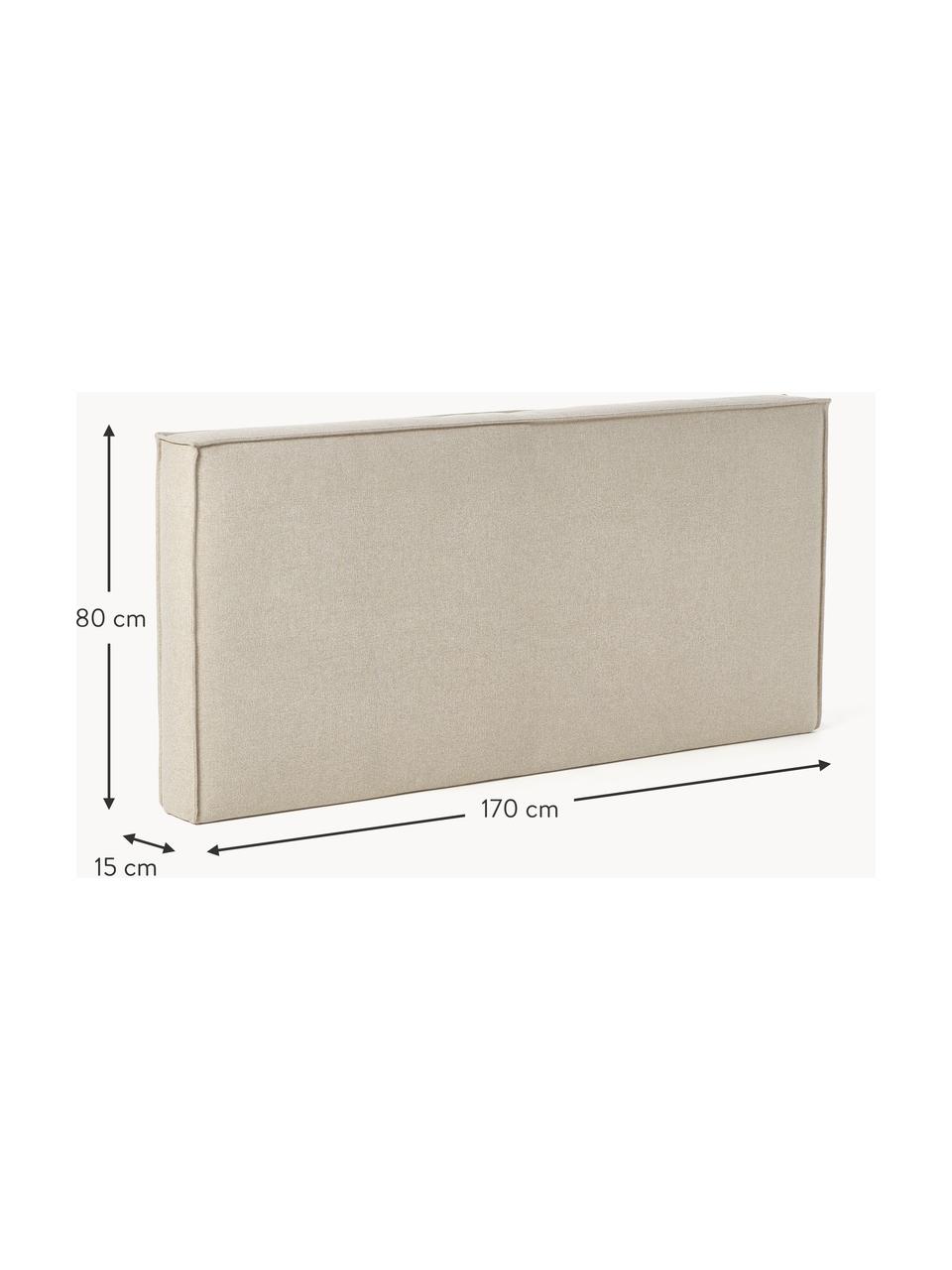 Čalouněné čelo postele Kamila, Světle béžová, Š 150 cm, V 80 cm