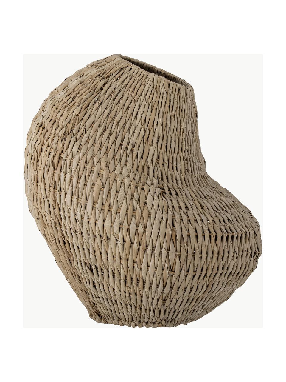 Cestino portaoggetti in fibra naturale Levis, Fibra naturale, Beige, Ø 55 x Alt. 57 cm