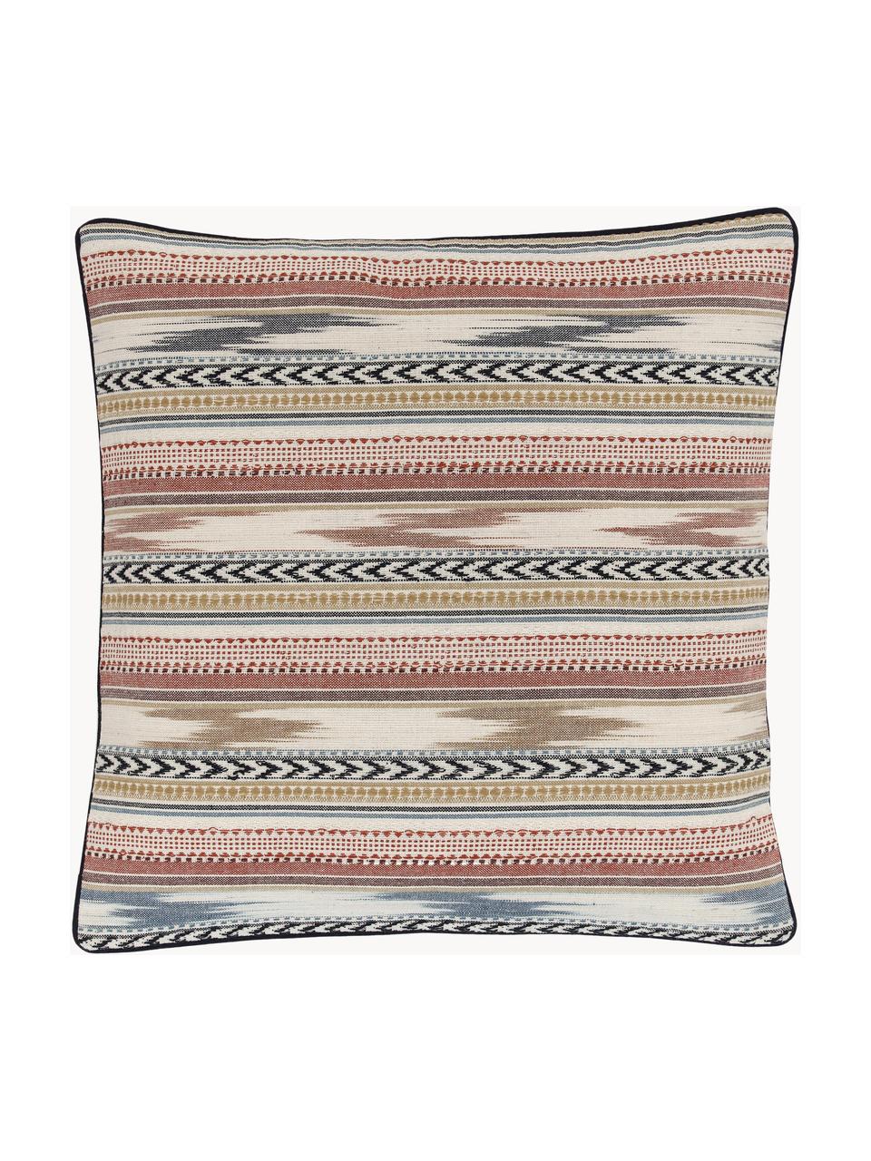 Katoenen kussenhoes Maja in ethno stijl, 100% katoen, Beige, multicolour, B 45 x L 45 cm