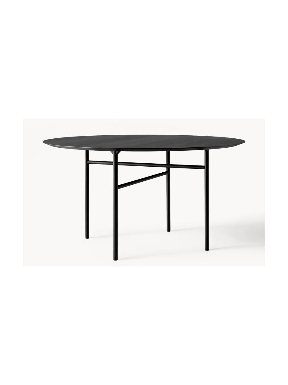 Table ronde Snaregade, Ø  138  cm, Bois, anthracite enduit, noir, Ø 138 x haut. 73 cm