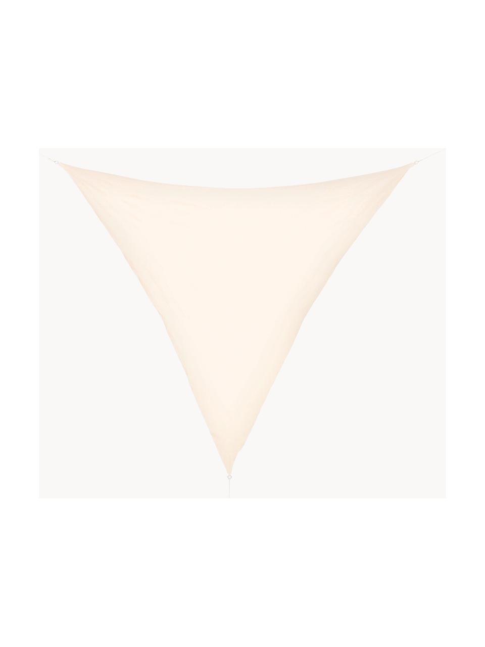 Slnečná clona Triangle, Krémovobiela, Š 360 x D 360 cm