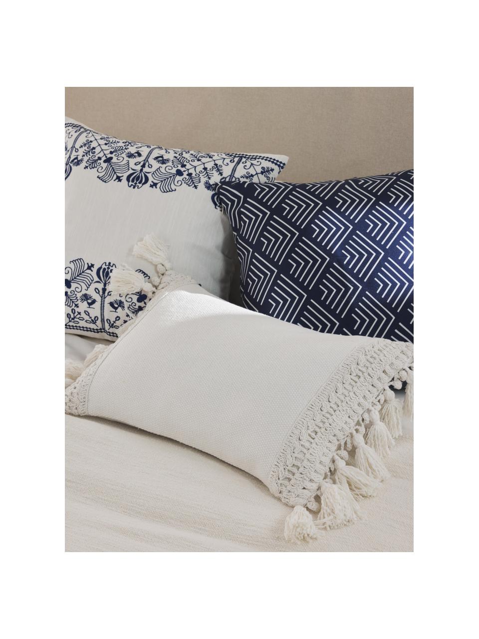 Housse de coussin 40x40 avec motif graphique Milano, 100 % polyacrylique

Le matériau est certifié STANDARD 100 OEKO-TEX®, 2016OKO494, AITEX, Bleu foncé, blanc, larg. 40 x long. 40 cm