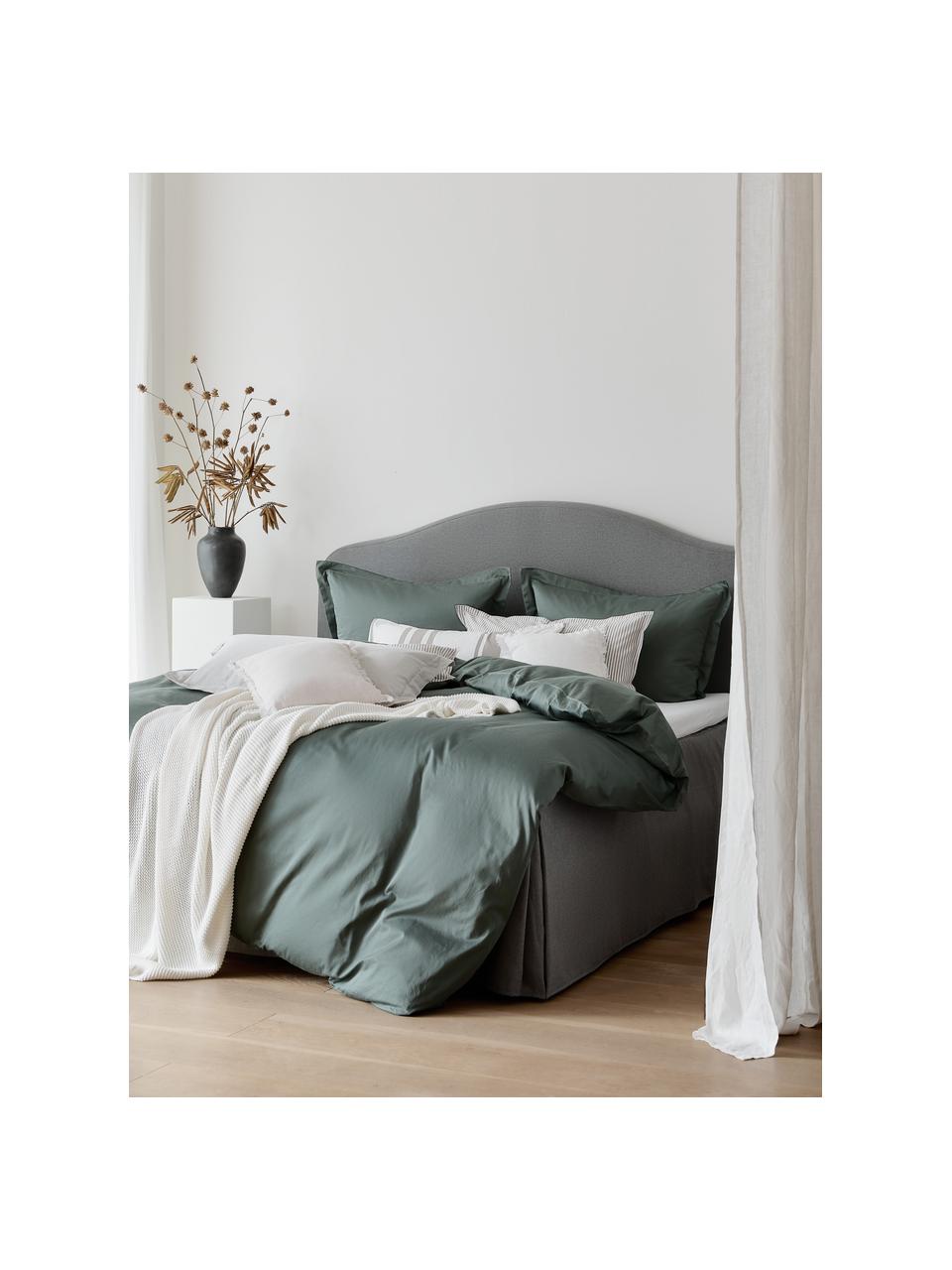 Premium kontinentální postel Dahlia, Tmavě šedá, Š 140 cm, D 200 cm, stupeň tvrdosti H2