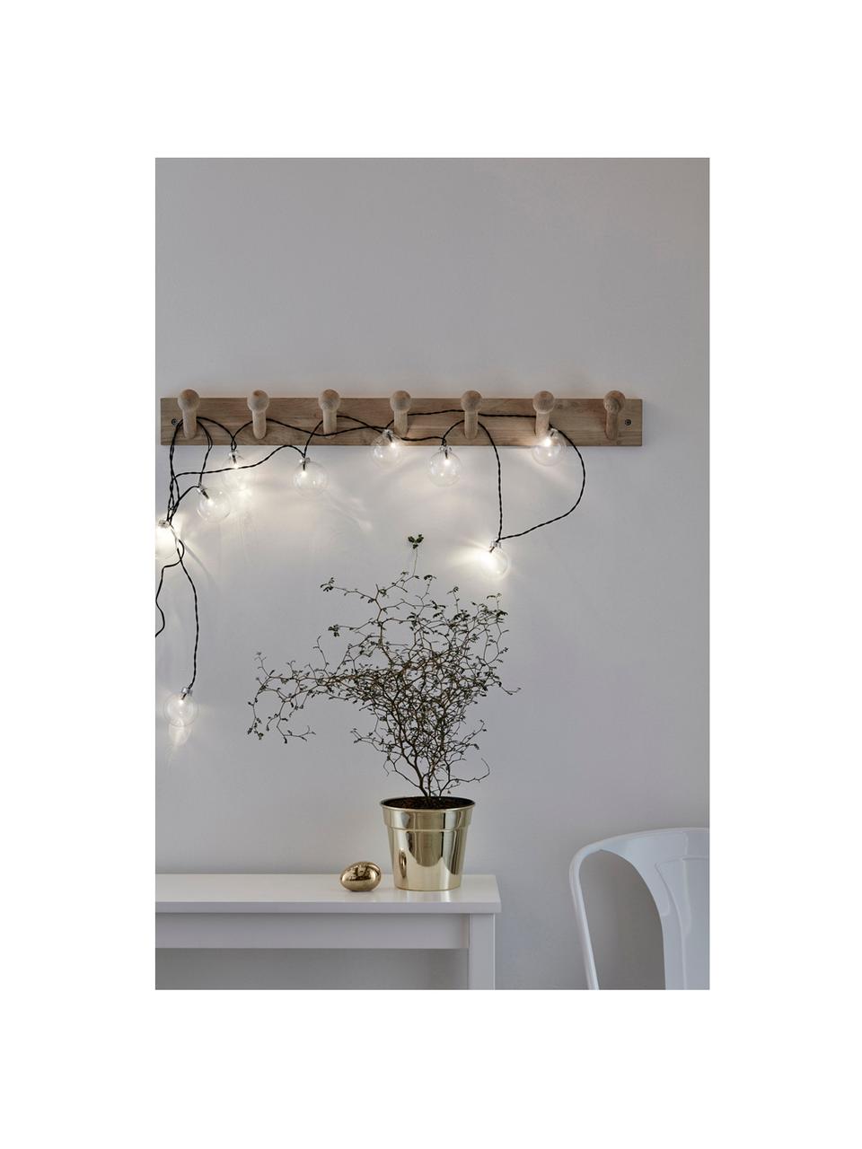 LED lichtslinger Kula, Kunststof, Transparant, zwart, L 950 cm