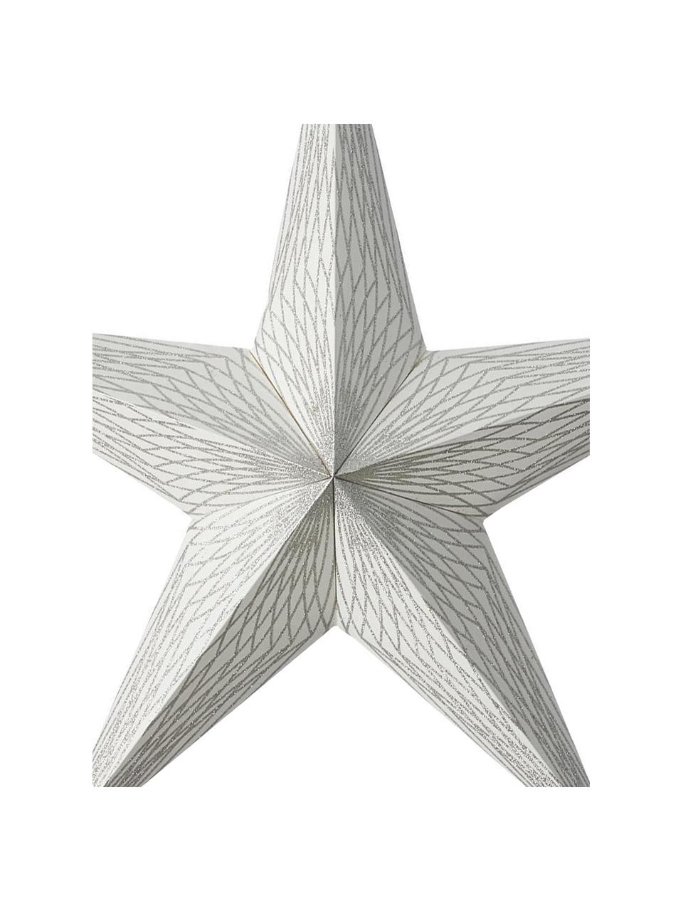 Estrella luminosa de papel Icilisse, Papel, Plateado, An 40 x Al 40 cm