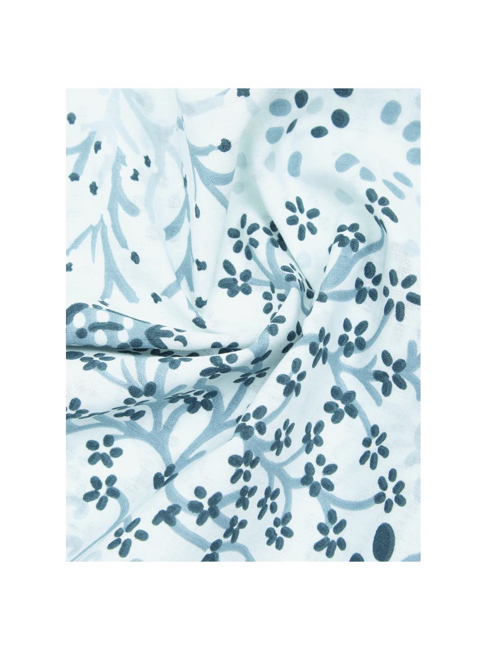 Bavlněné povlečení Nadira, Modrá, 155 x 220 cm + 1 polštář
