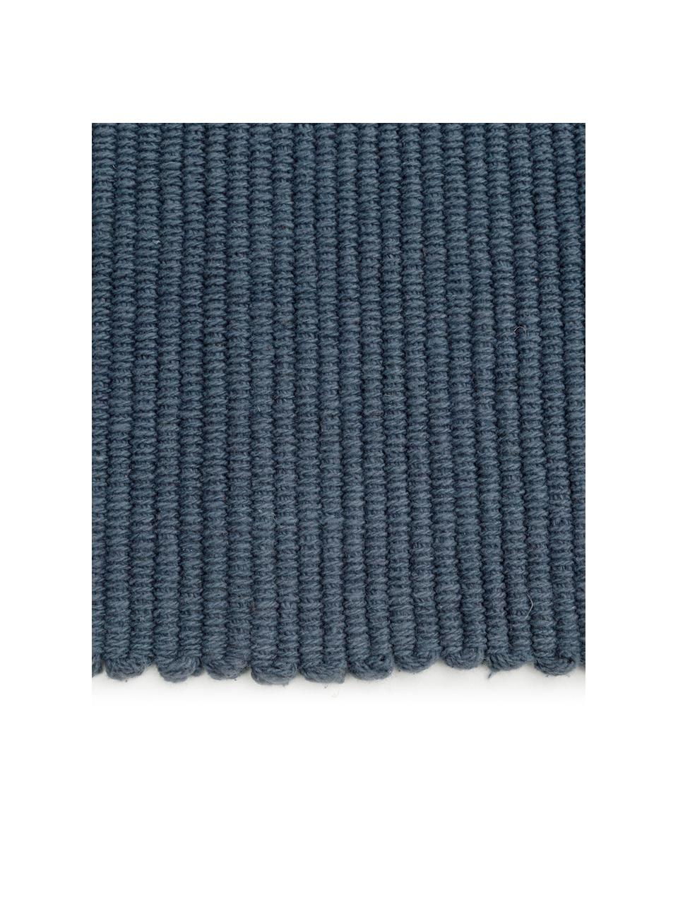 Tapis de couloir bleu indigo Homer, Bleu indigo