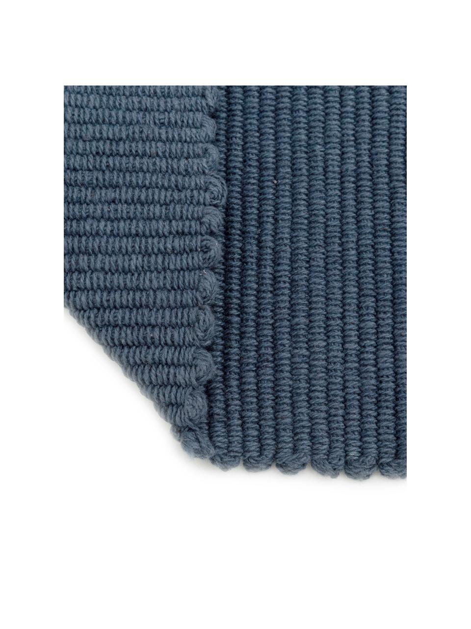 Tapis de couloir bleu indigo Homer, Bleu indigo