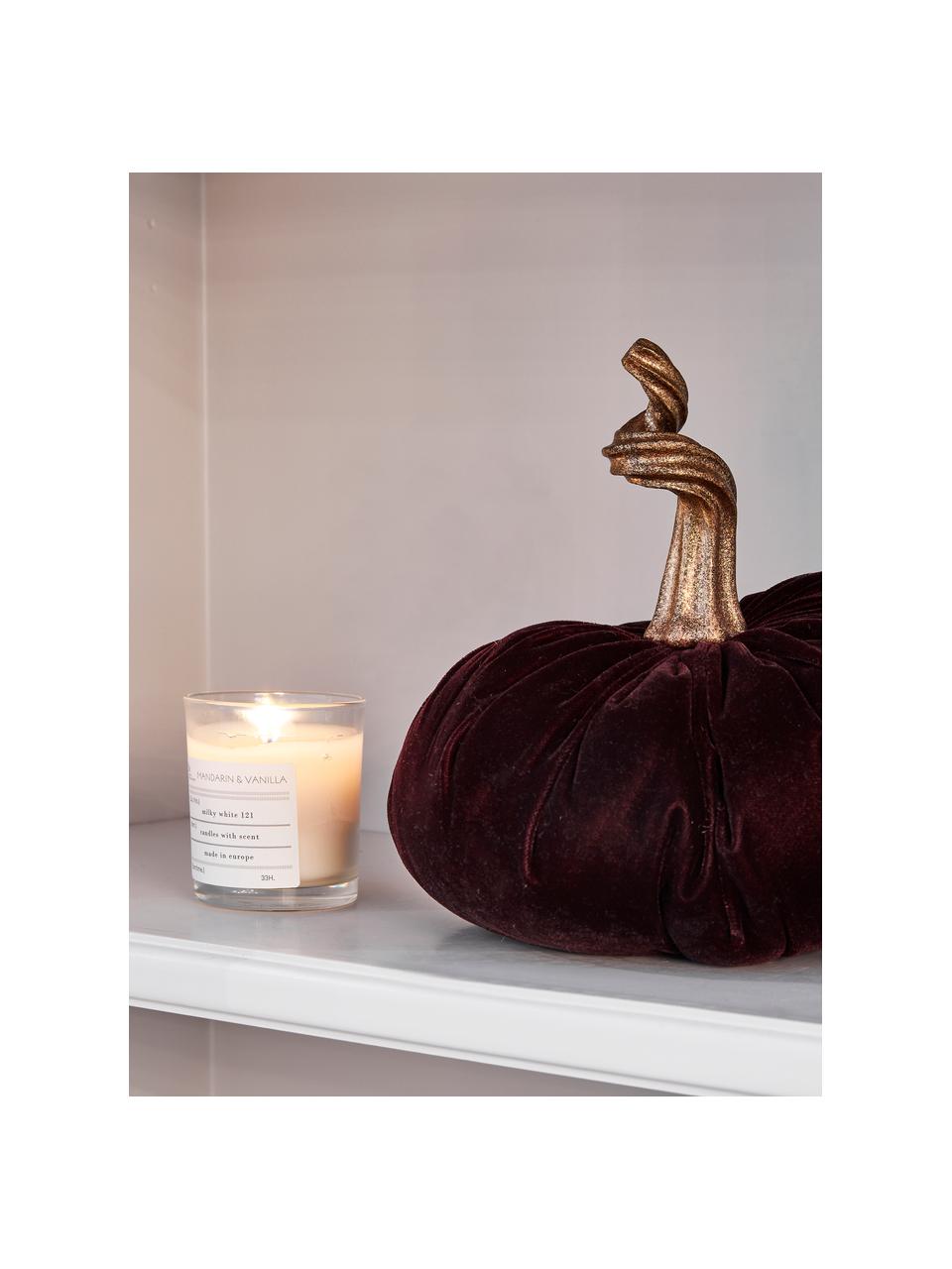 Decoratieve pompoen Pumpis, Ø 22 cm, 15% polyresin, 35% acryl, 25% polyester, 25% kwartszandvulling, Bordeauxrood, Ø 22 x H 21 cm