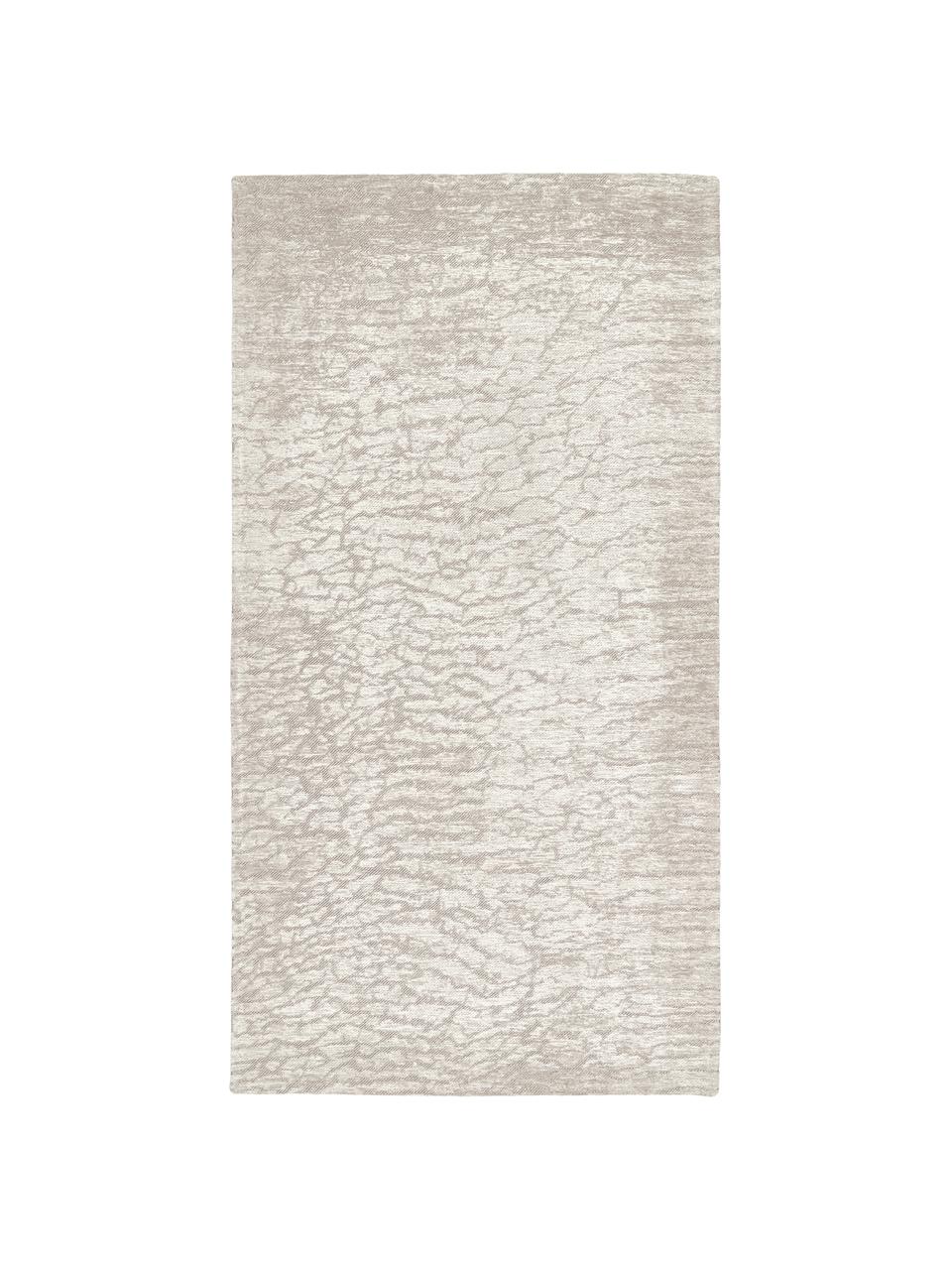 Ręcznie tuftowany dywan z bawełny Imani, Beżowy, jasny szary, S 80 x D 150 cm (Rozmiar XS)