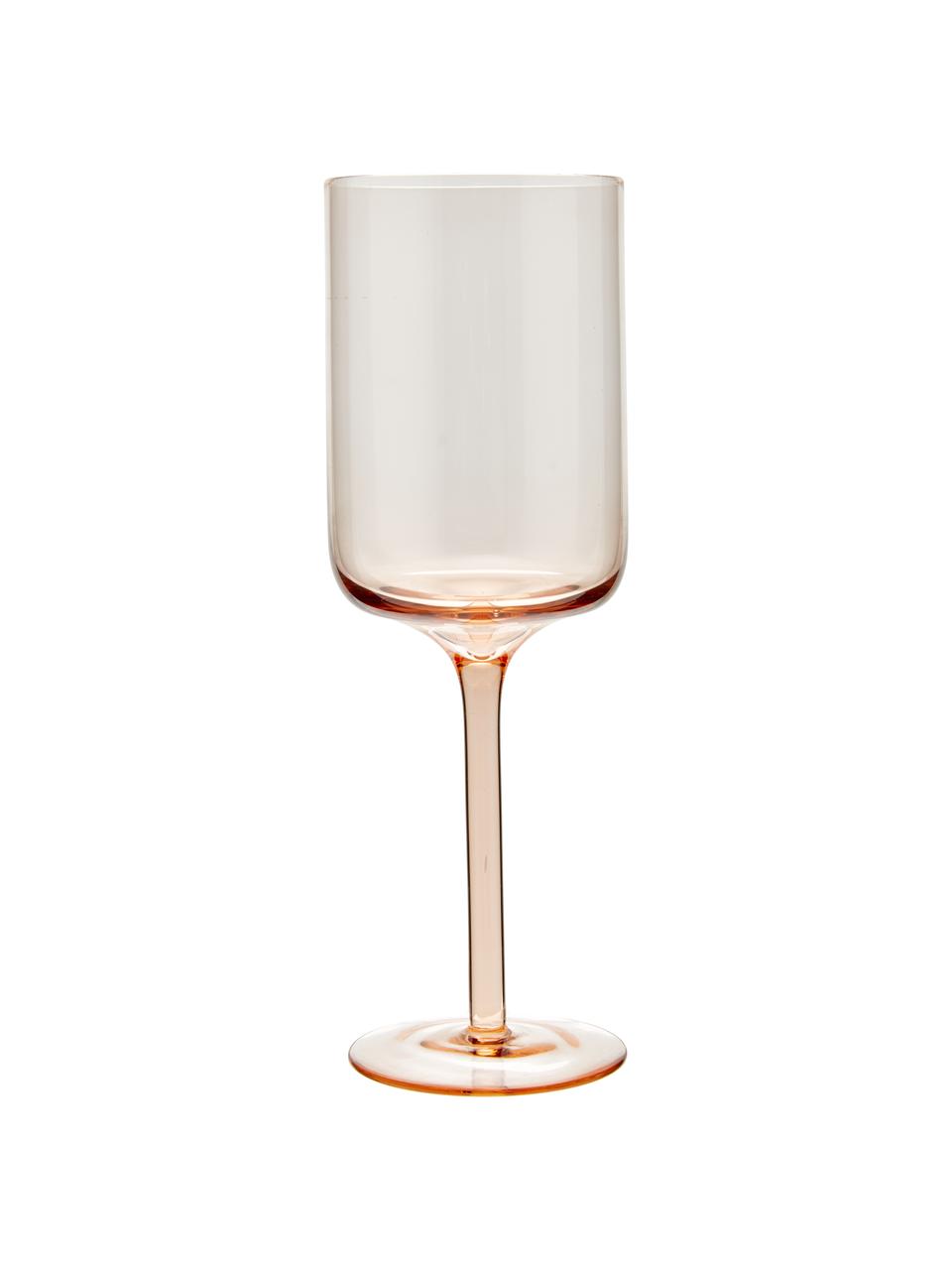 Mondgeblazen wijnglazen Diseguale in verschillende kleuren en vormen, 6 stuks, Glas, Meerkleurig, Ø 7 x H 24 cm, 250 ml