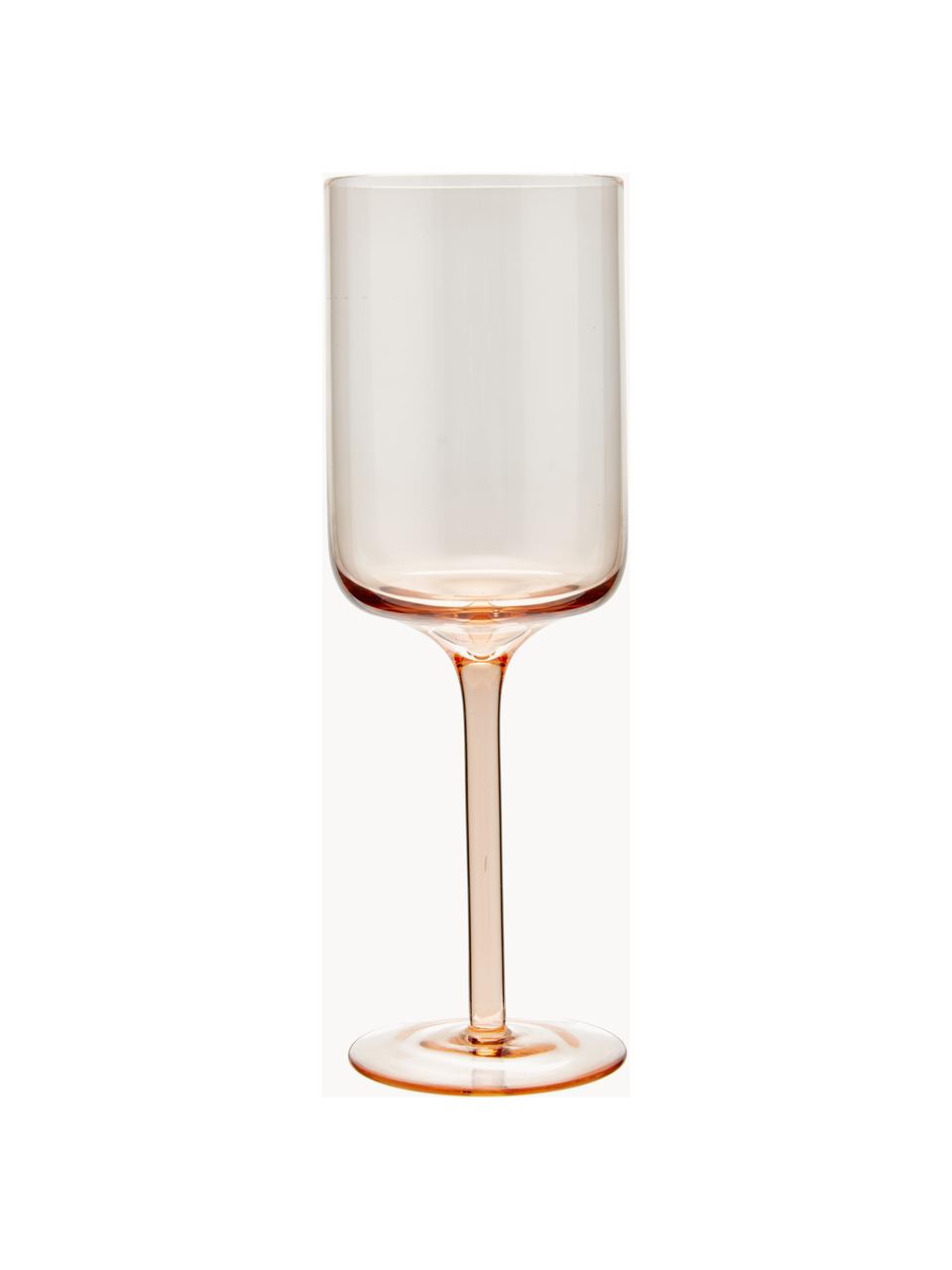 Sada ručně foukaných sklenic na víno v různých barvách a tvarech Diseguale, 6 dílů, Foukané sklo, Více barev, transparentní, Ø 7 x V 24 cm, 250 ml