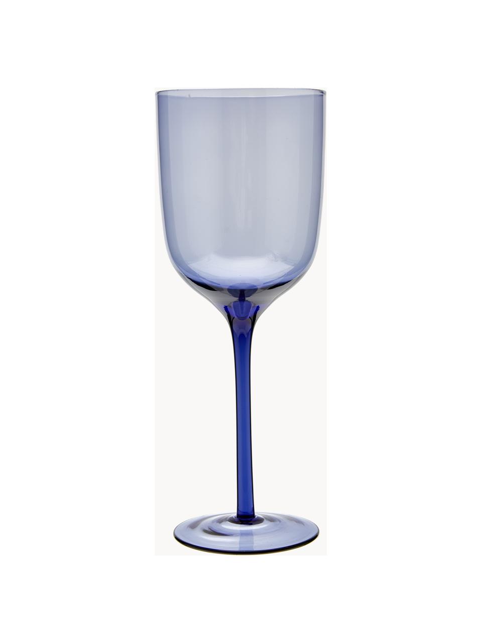 Copas de vino de vidrio soplado artesanlamente Desiguale, 6 uds., Vidrio soplado artesanalmente, Multicolor transparente, Ø 7 x Al 24 cm, 250 ml