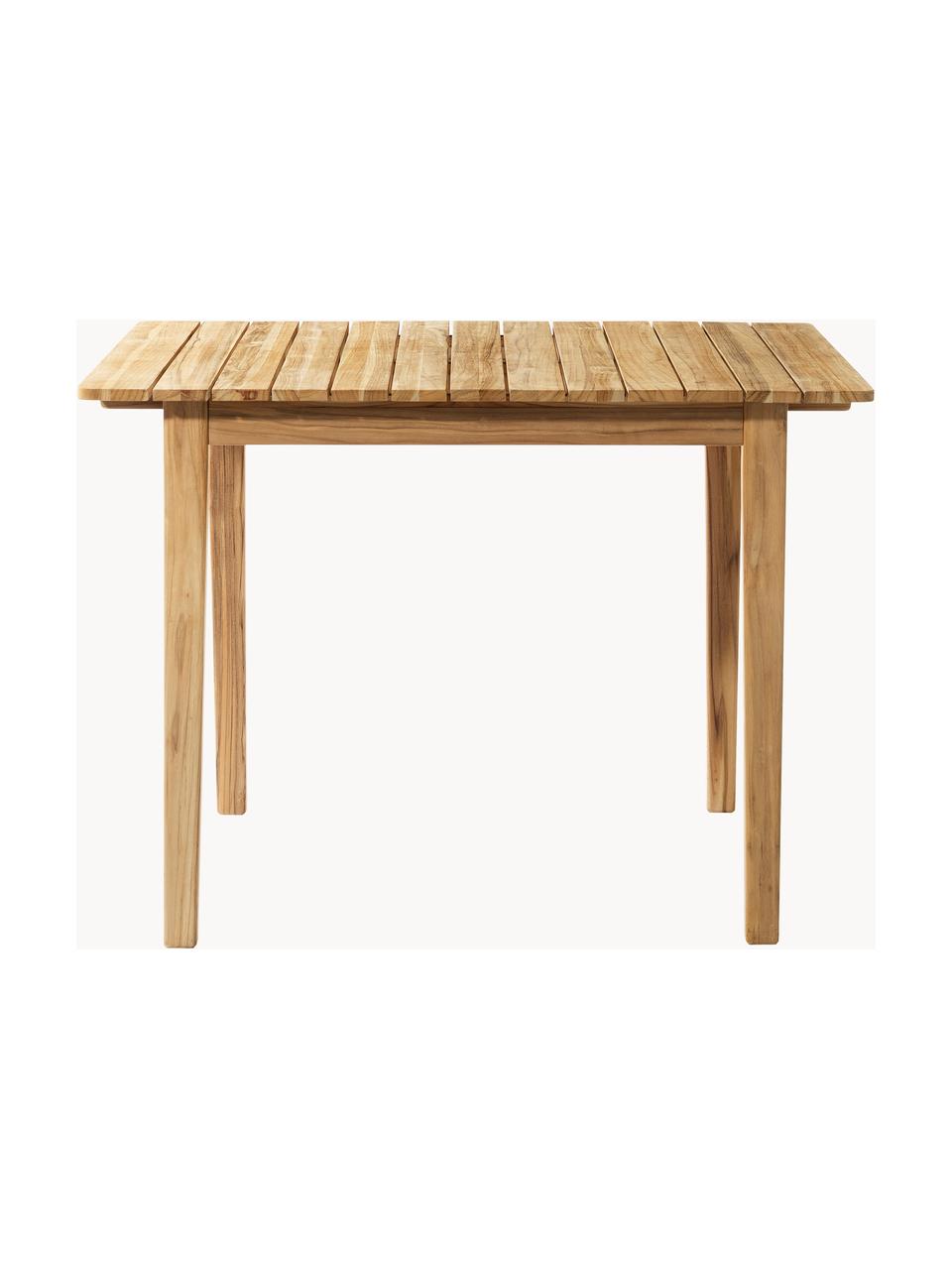 Stół ogrodowy z drewna tekowego Sammen, różne rozmiary, Drewno tekowe

Ten produkt jest wykonany z drewna pochodzącego ze zrównoważonych upraw, które posiada certyfikat FSC®., Drewno tekowe, S 105 x G 90 cm