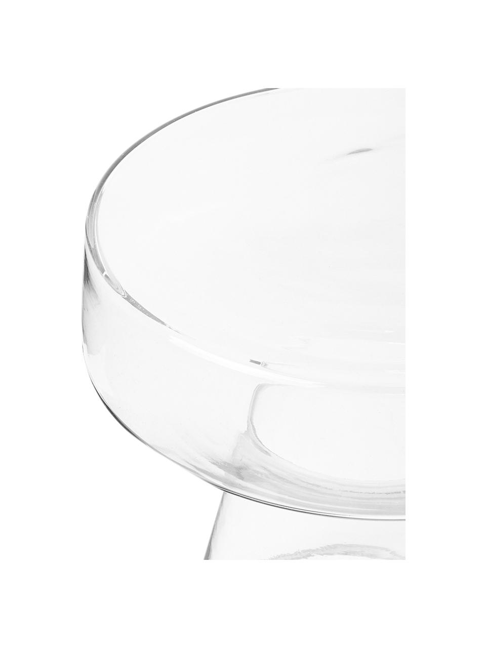 Tavolino rotondo in vetro Lars, Vetro, Trasparente, Ø 39 x Alt. 42 cm