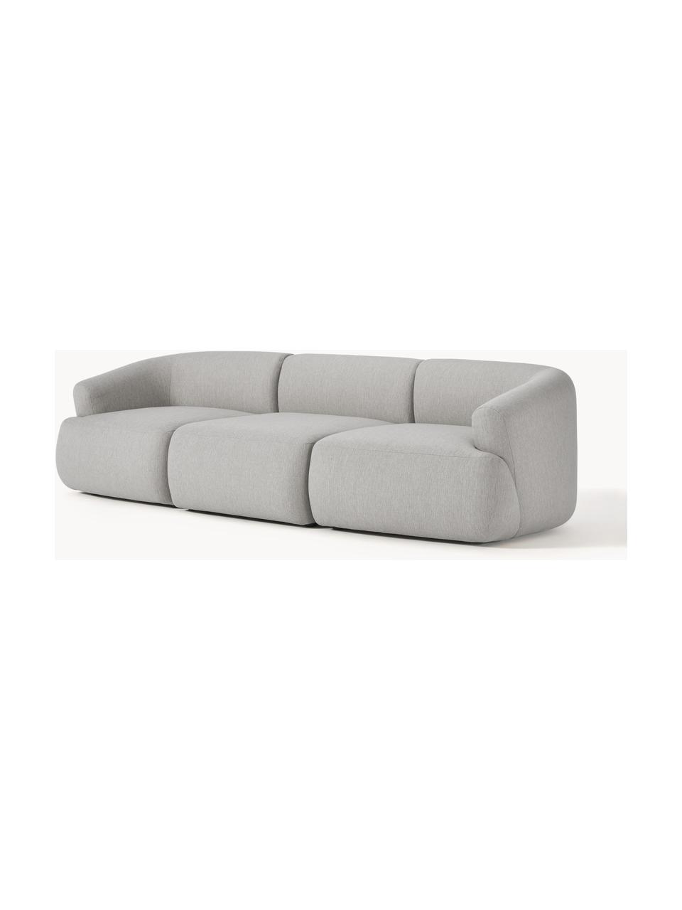 Modulares Sofa Sofia (3-Sitzer), Bezug: 100 % Polypropylen Der ho, Gestell: Fichtenholz, Spanplatte, , Webstoff Grau, B 273 x T 103 cm