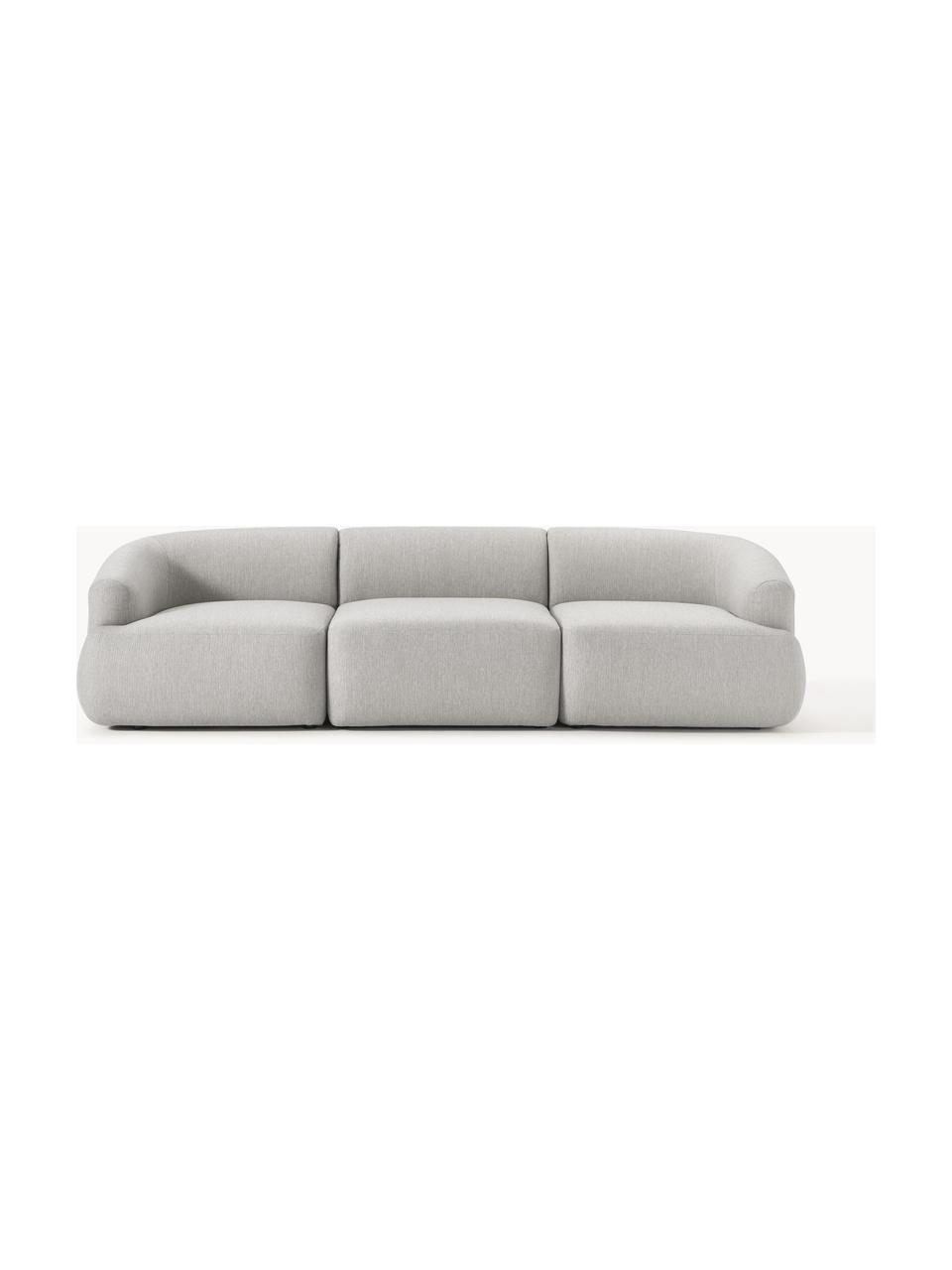 Modulares Sofa Sofia (3-Sitzer), Bezug: 100 % Polypropylen Der ho, Gestell: Fichtenholz, Spanplatte, , Webstoff Grau, B 277 x T 103 cm