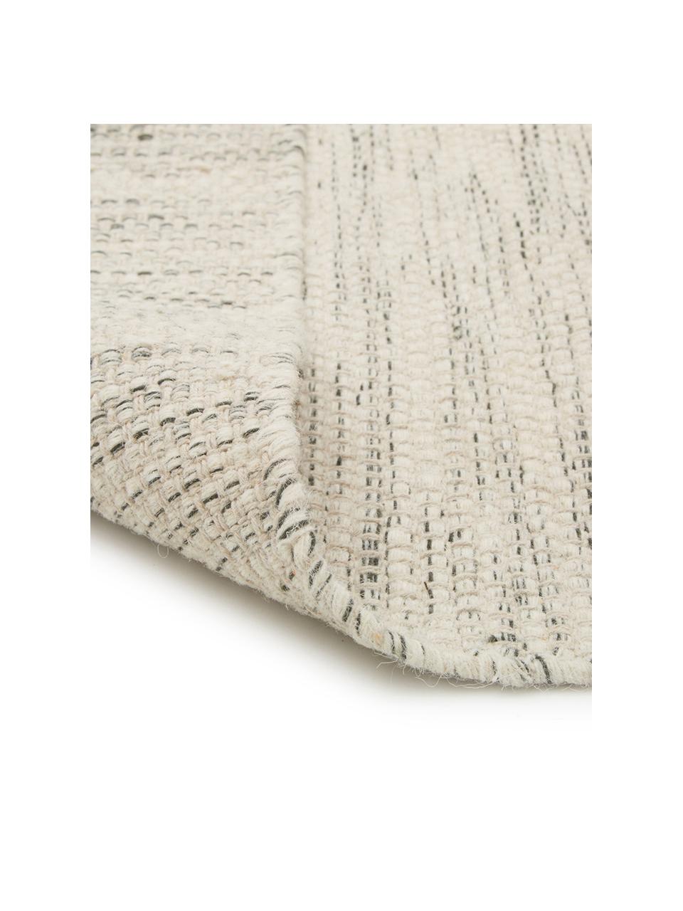 Ręcznie tkany dywan z wełny z gradientem Lule, 70% wełna, 30% bawełna, Ciemnozielony, beżowy, S 200 x D 300 cm (Rozmiar L)
