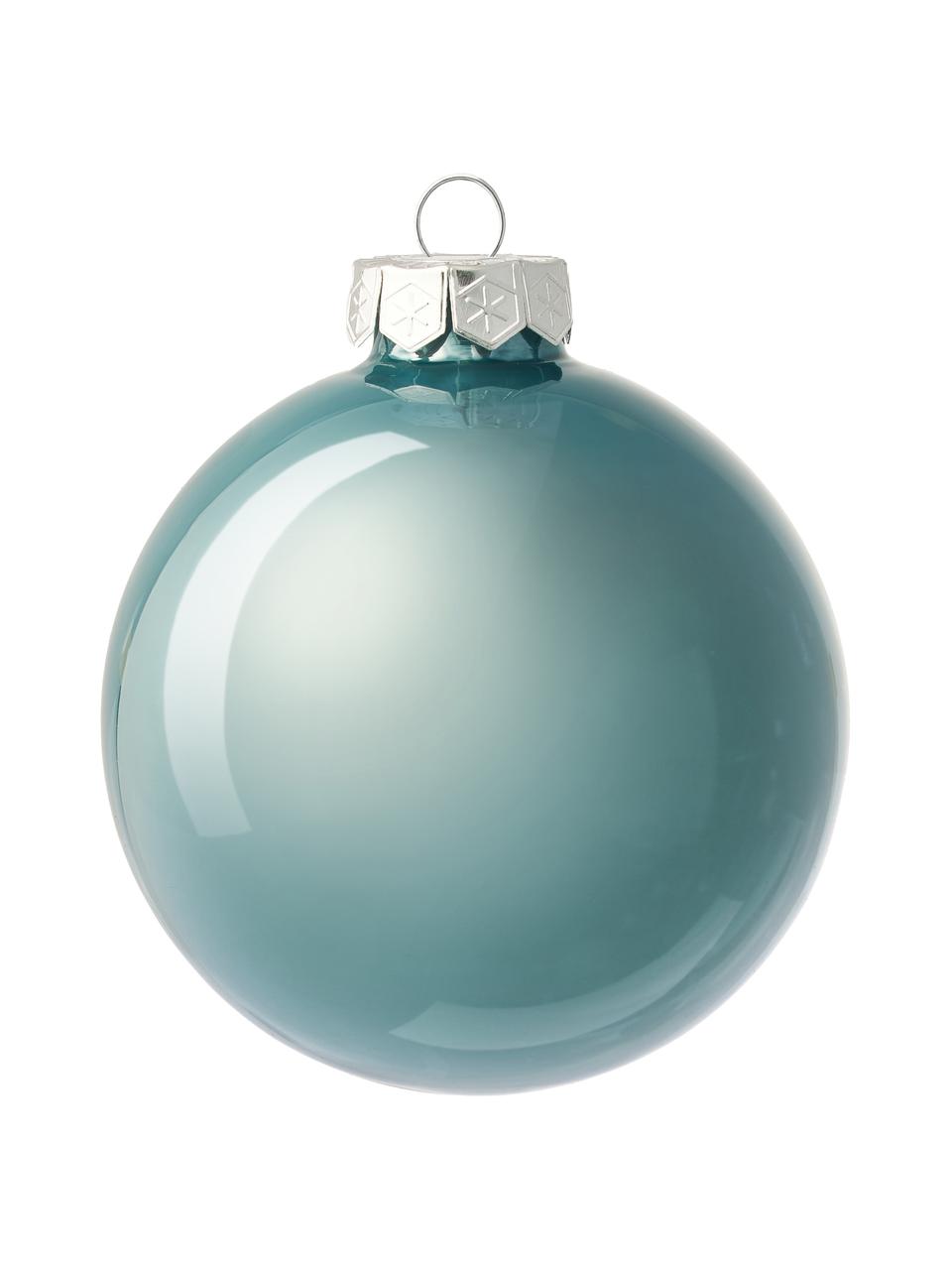 Boules de Noël Evergreen, 6 pièces, Bleu ciel, Ø 8 cm, 6 pièces