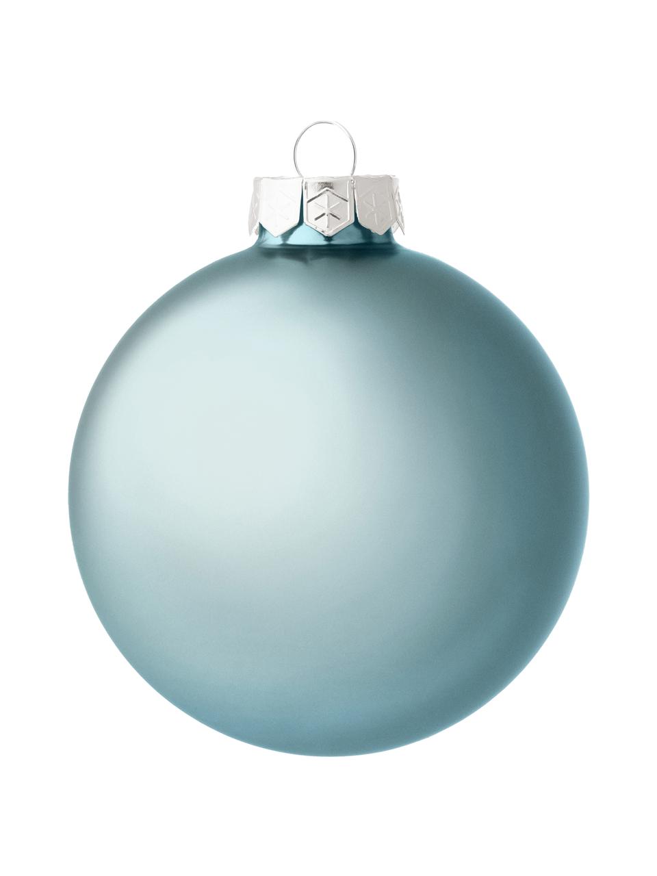 Set palline di Natale Evergreen 6 pz, Azzurro, Ø 8 cm, 6 pz