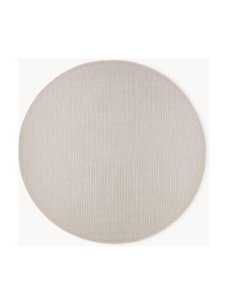 Rond - & outdoor vloerkleed Toronto, 100% polypropyleen, Beige, Ø 120 cm (maat S)