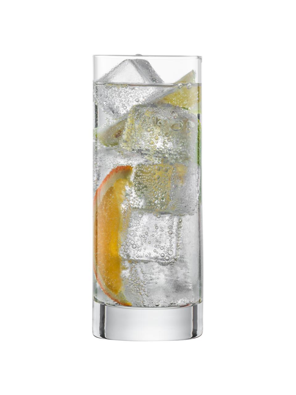 Křišťálové sklenice na long drink Tavoro, 4 ks, Tritanové křišťálové sklo, Transparentní, Ø 6 cm, V 16 cm, 340 l