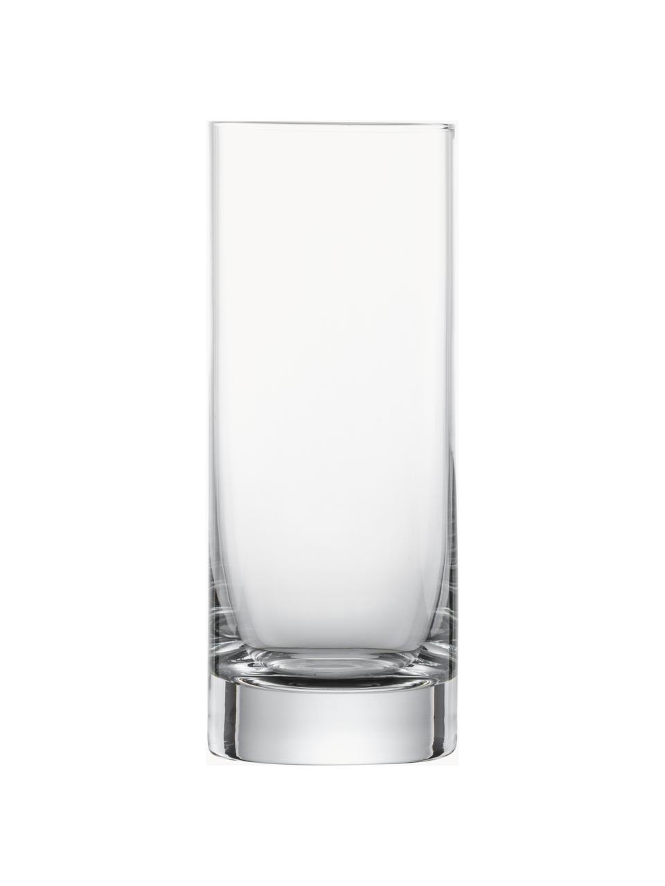 Kristall-Longdrinkgläser Tavoro, 4 Stück, Tritan-Kristallglas, Transparent, Ø 6 x H 16 cm, 340 ml