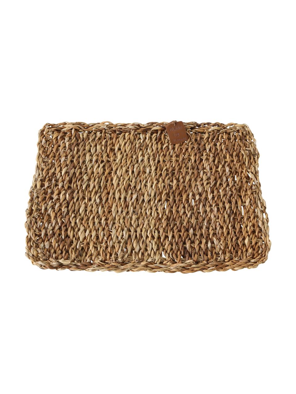 Podkładka z trawy morskiej Sophy, 2 szt., Trawa morska, Jasny brązowy, S 30 x D 41 cm