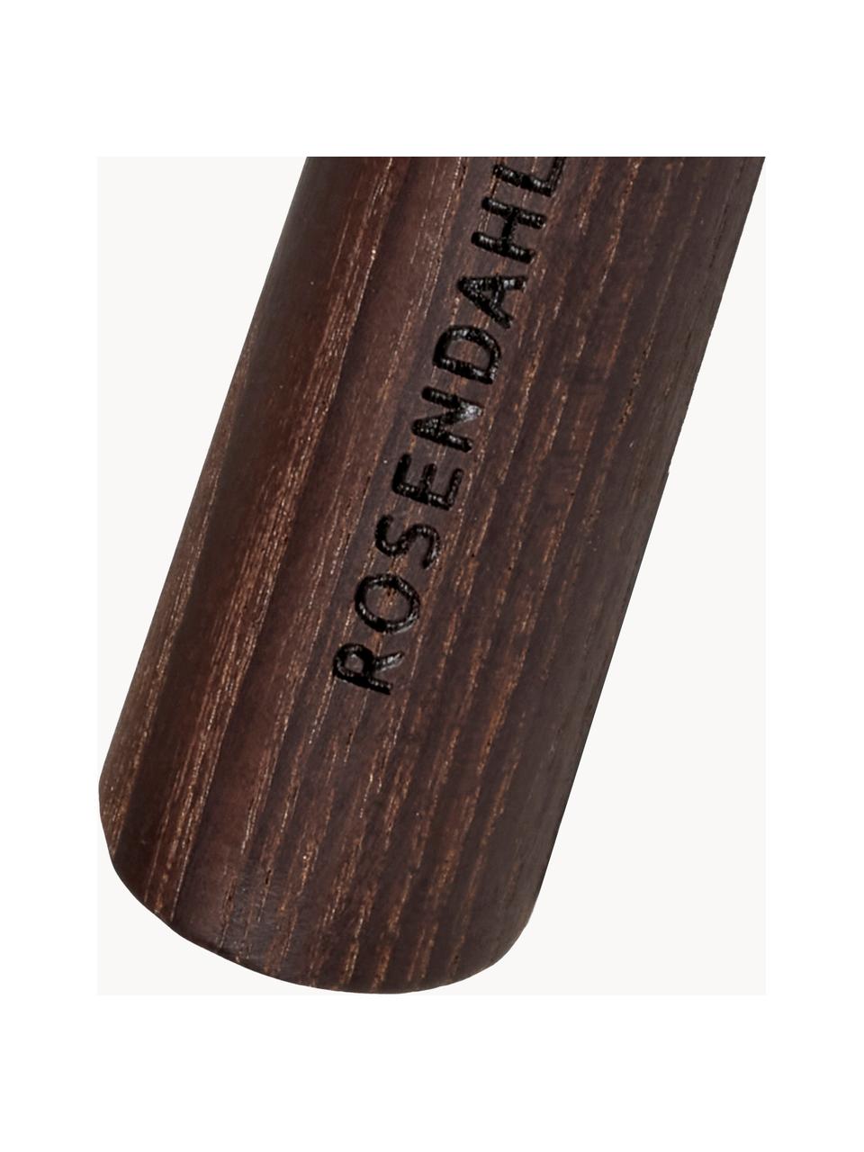 Trzepaczka z uchwytem drewna jesionowego RÅ, Odcienie srebrnego, ciemne drewno naturalne, D 29 cm