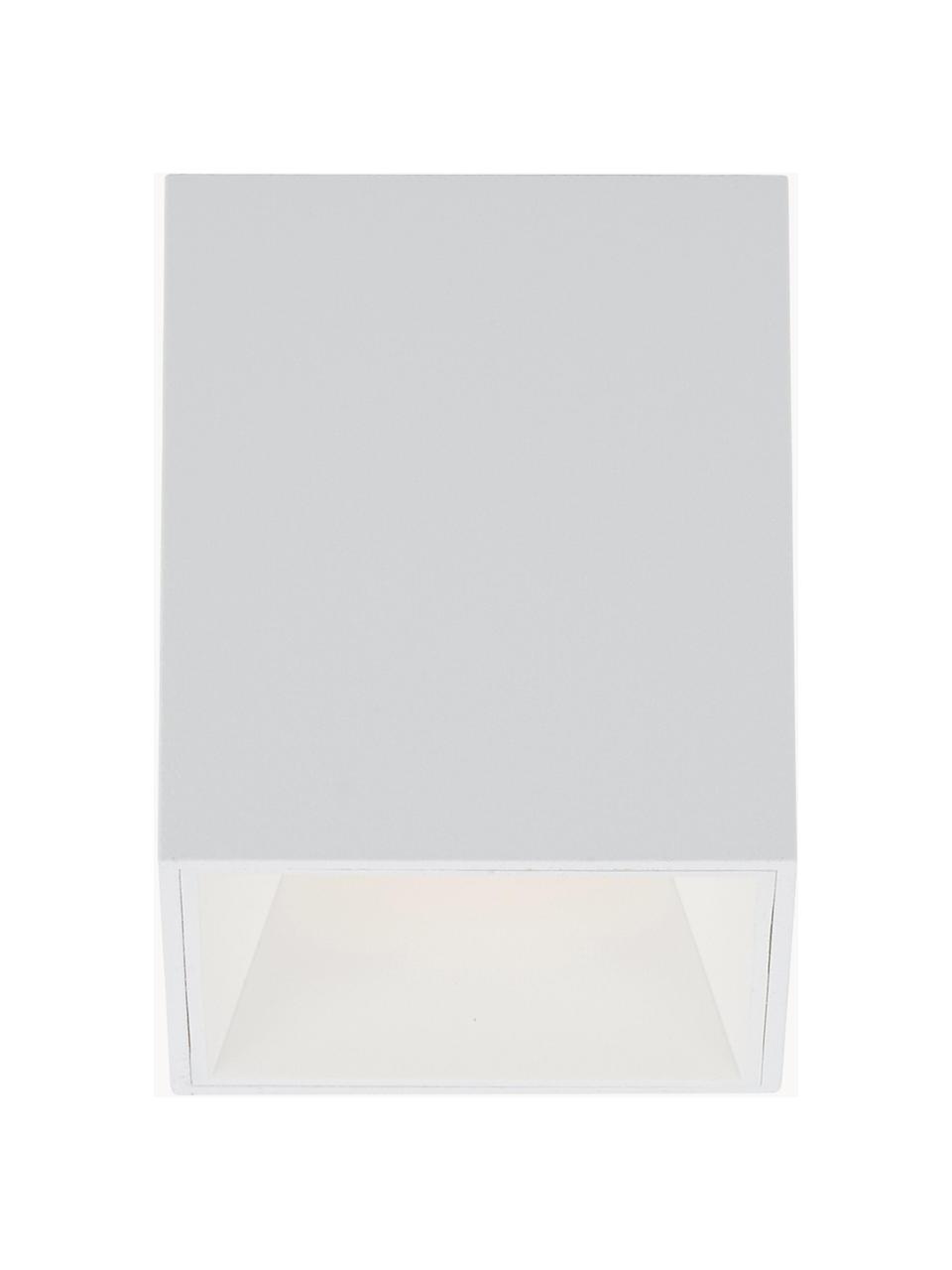 Faretto da soffitto a LED Marty, Baldacchino: metallo verniciato a polv, Bianco, Larg. 10 x Alt. 12 cm