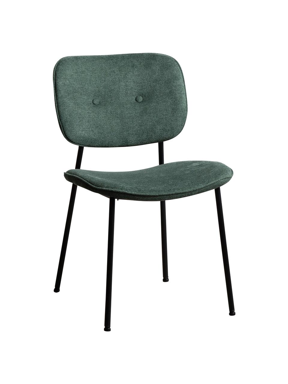 Čalouněná židle Oprah, Zelená, černá