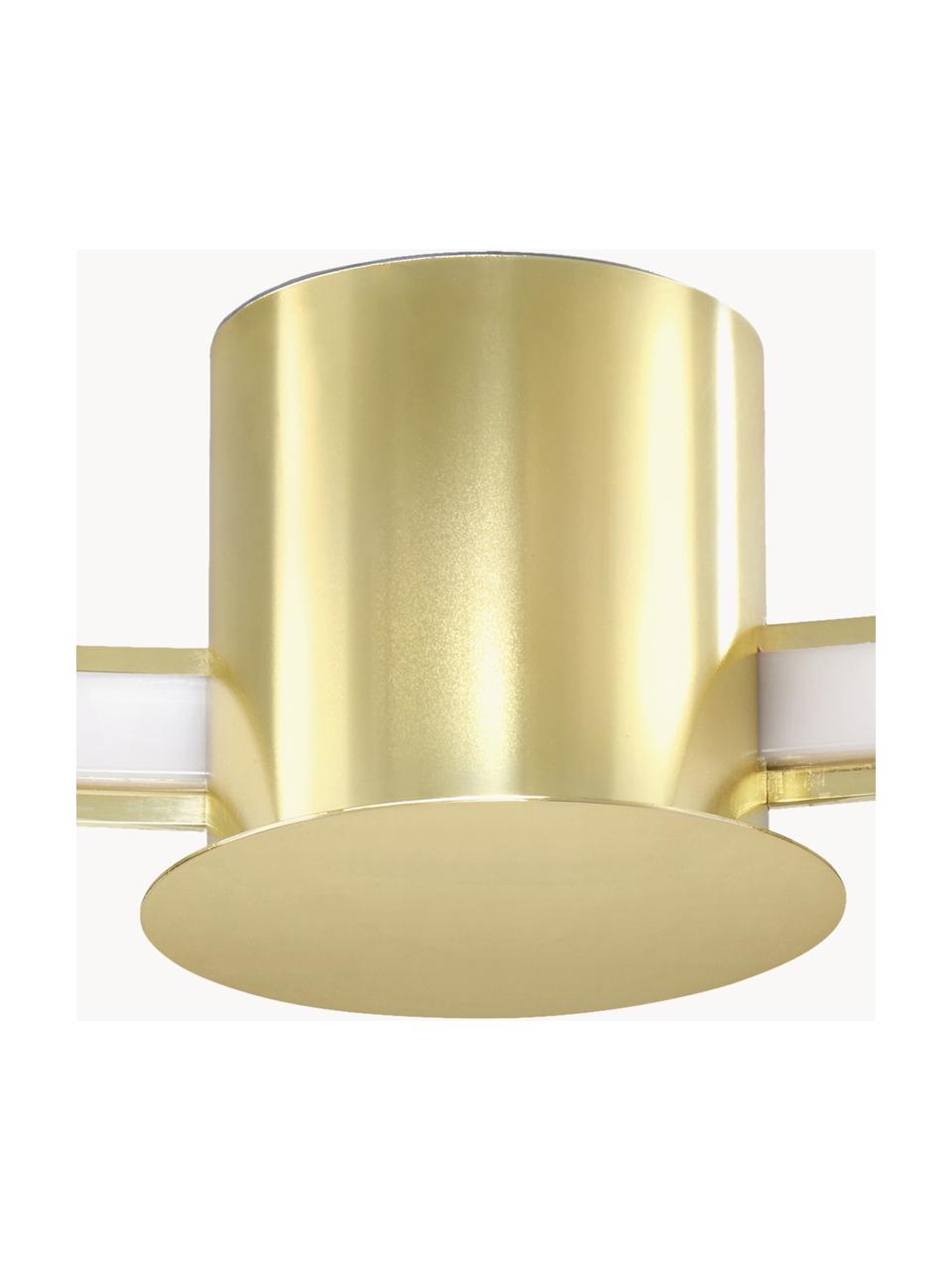 Veľká stropná LED lampa Tim, Odtiene lesklej zlatej, Š 78 x V 13 cm