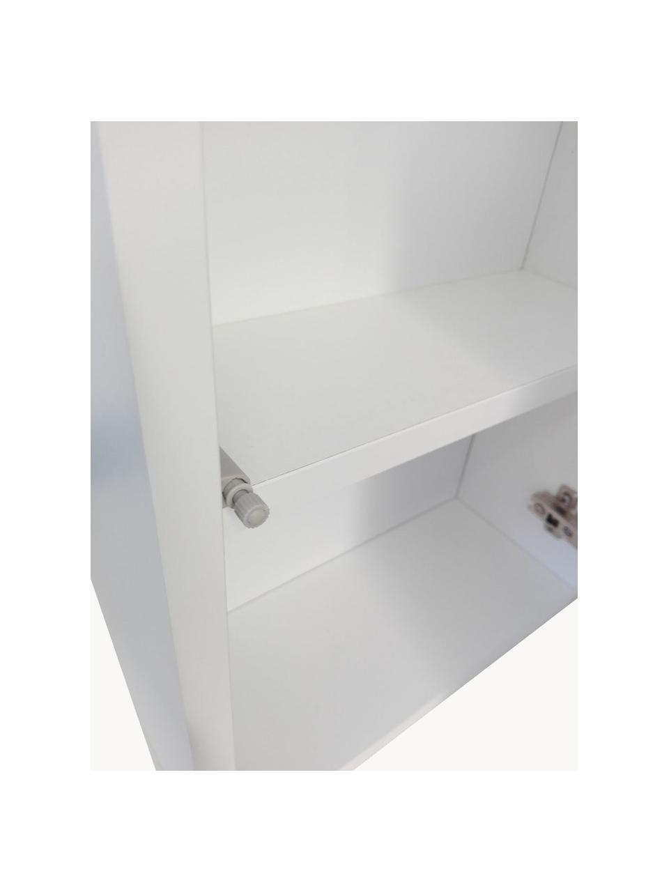 Badkamer wandkast Perth, B 35 cm, Spaanplaat met melamineharsfolie, Wit, B 35 x H 48 cm