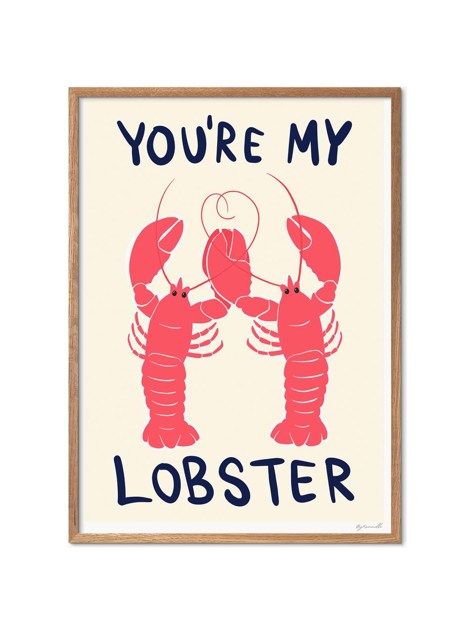 Plakat You're My Lobster, Papier

Ten produkt jest wykonany z drewna pochodzącego ze zrównoważonych upraw, które posiada certyfikat FSC®., Koralowy, złamana biel, S 70 x W 100 cm