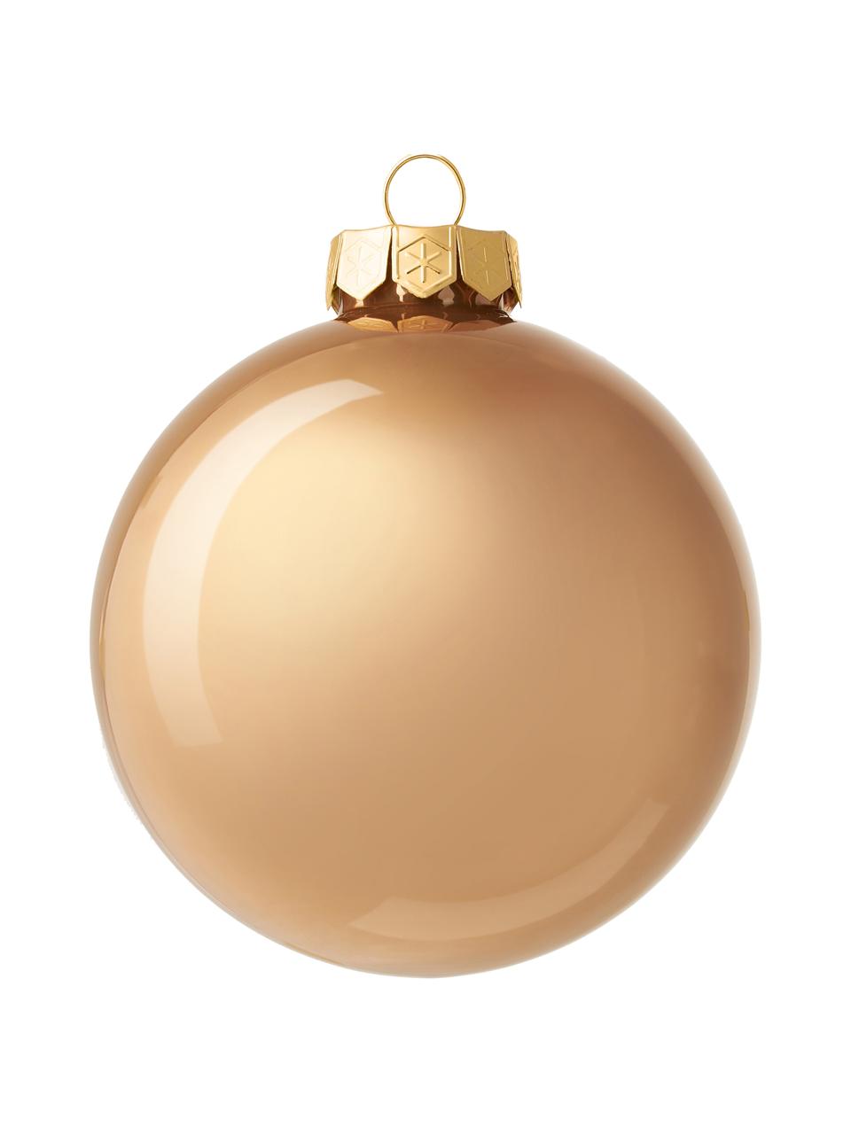 Bolas de Navidad Evergreen, tamaños diferentes, Dorado, Ø 8 x Al 8 cm