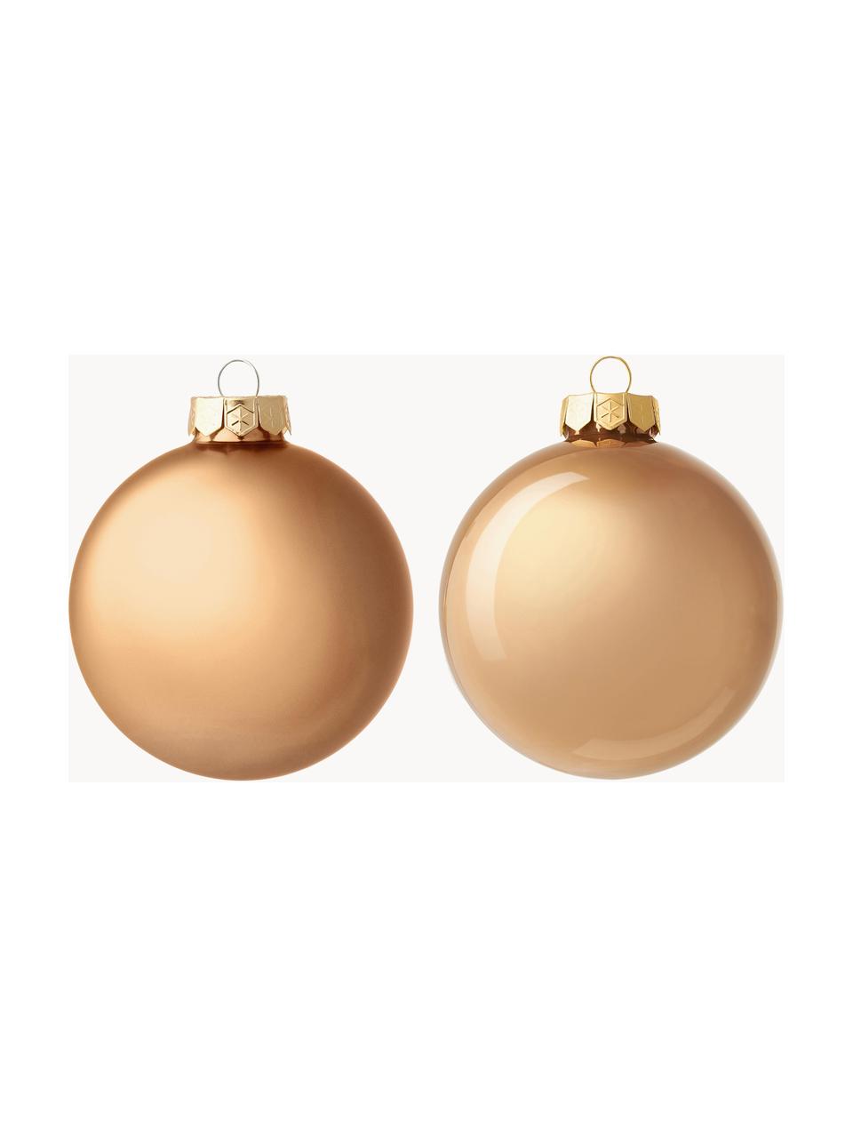 Boules de Noël Evergreen, 16 pièces, Beige clair, Ø 8 cm