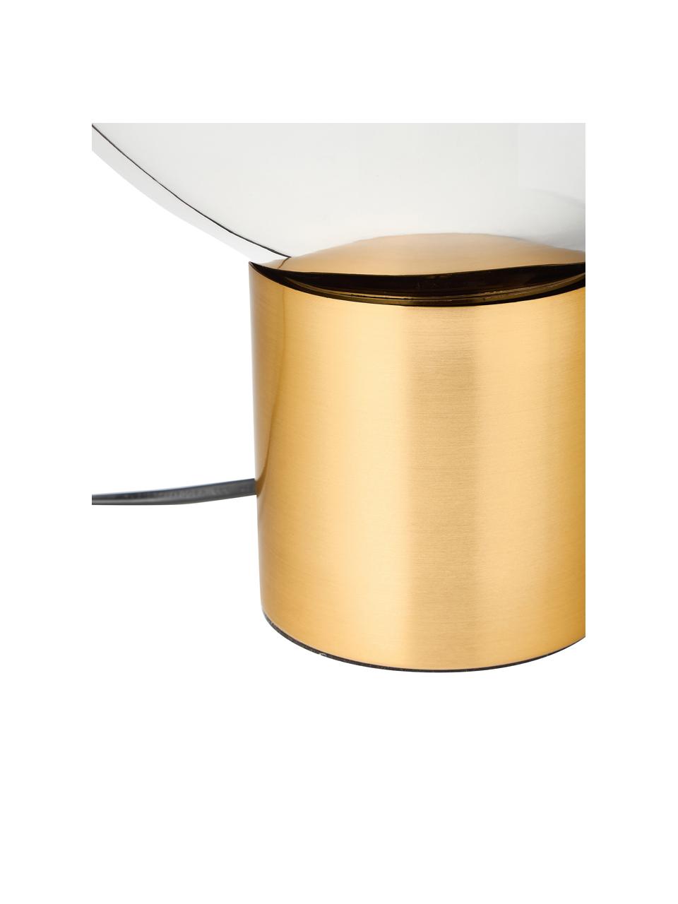 Tischlampe Dough, Lampenschirm: Glas, galvanisiert, Silberfarben, Goldfarben, Ø 25 x H 45 cm