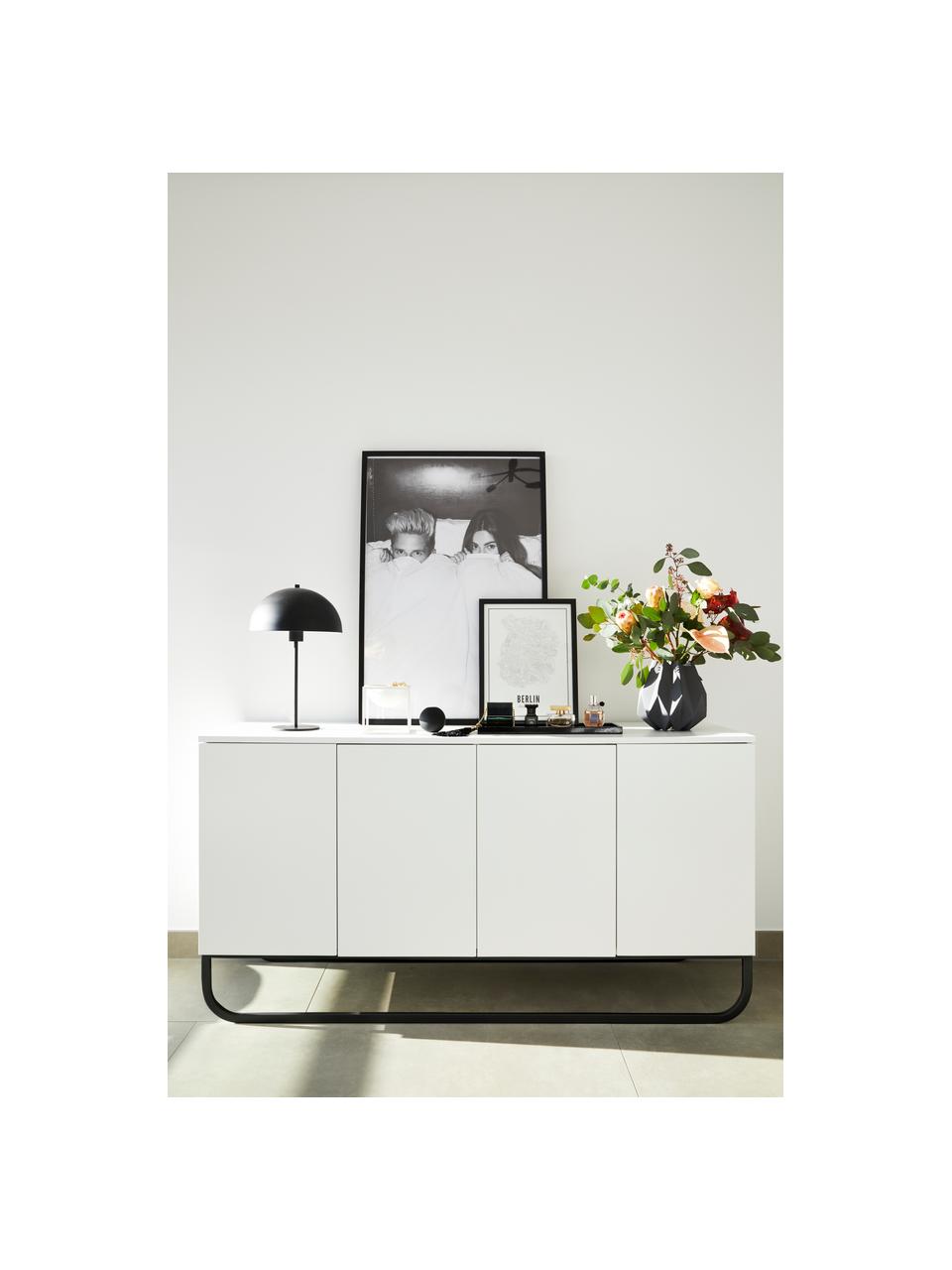 Enfilade blanche classique Sanford, Blanc, noir