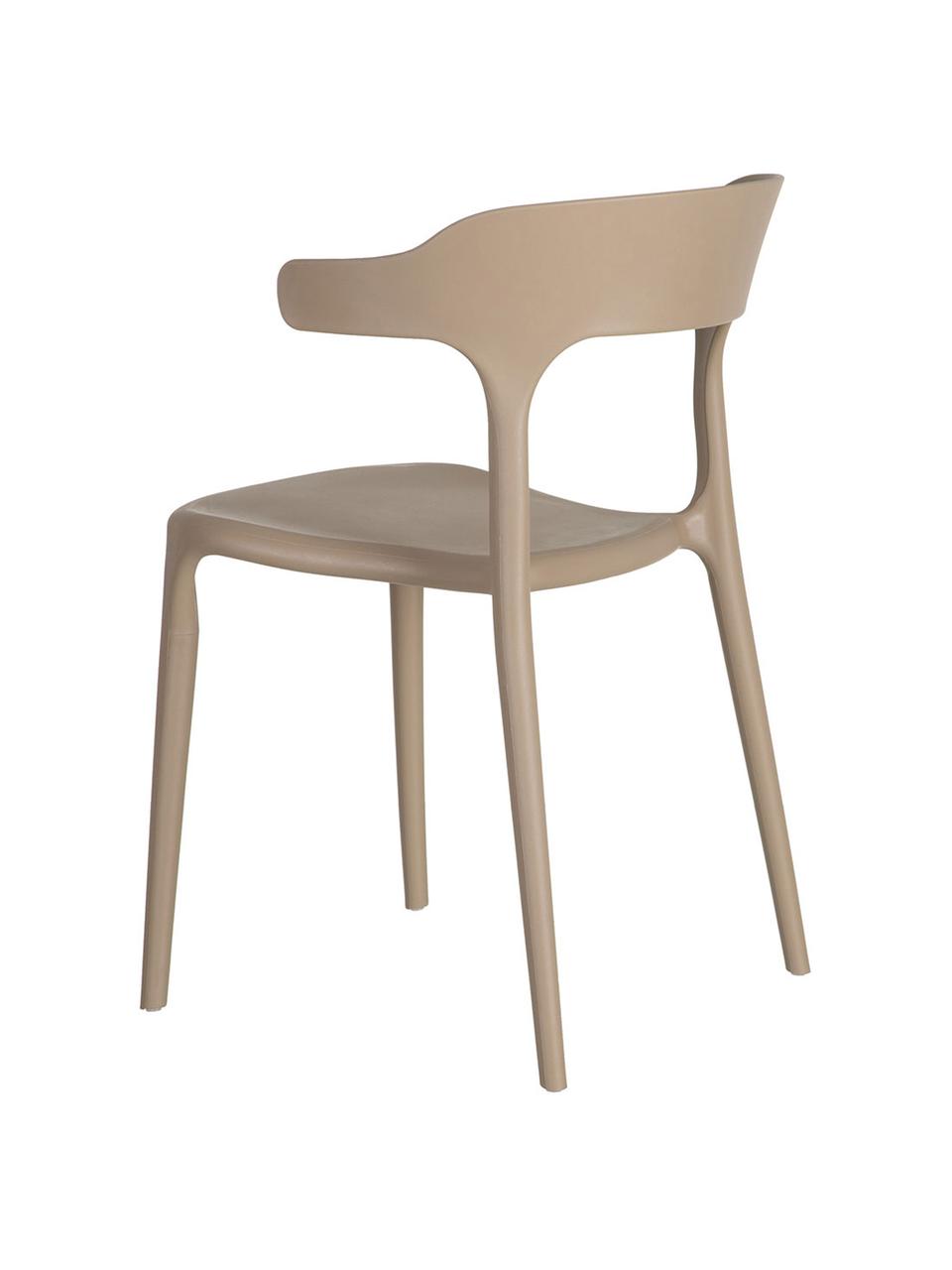 Silla de plástico Binster, Polipropileno, Caqui, An 51 x Al 77 cm