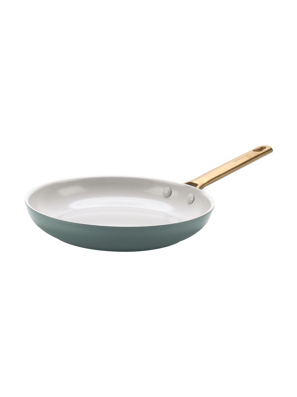 Kookset Padova met antiaanbaklaag, 10-delig, Deksel: glas, Blauw, Set met verschillende formaten