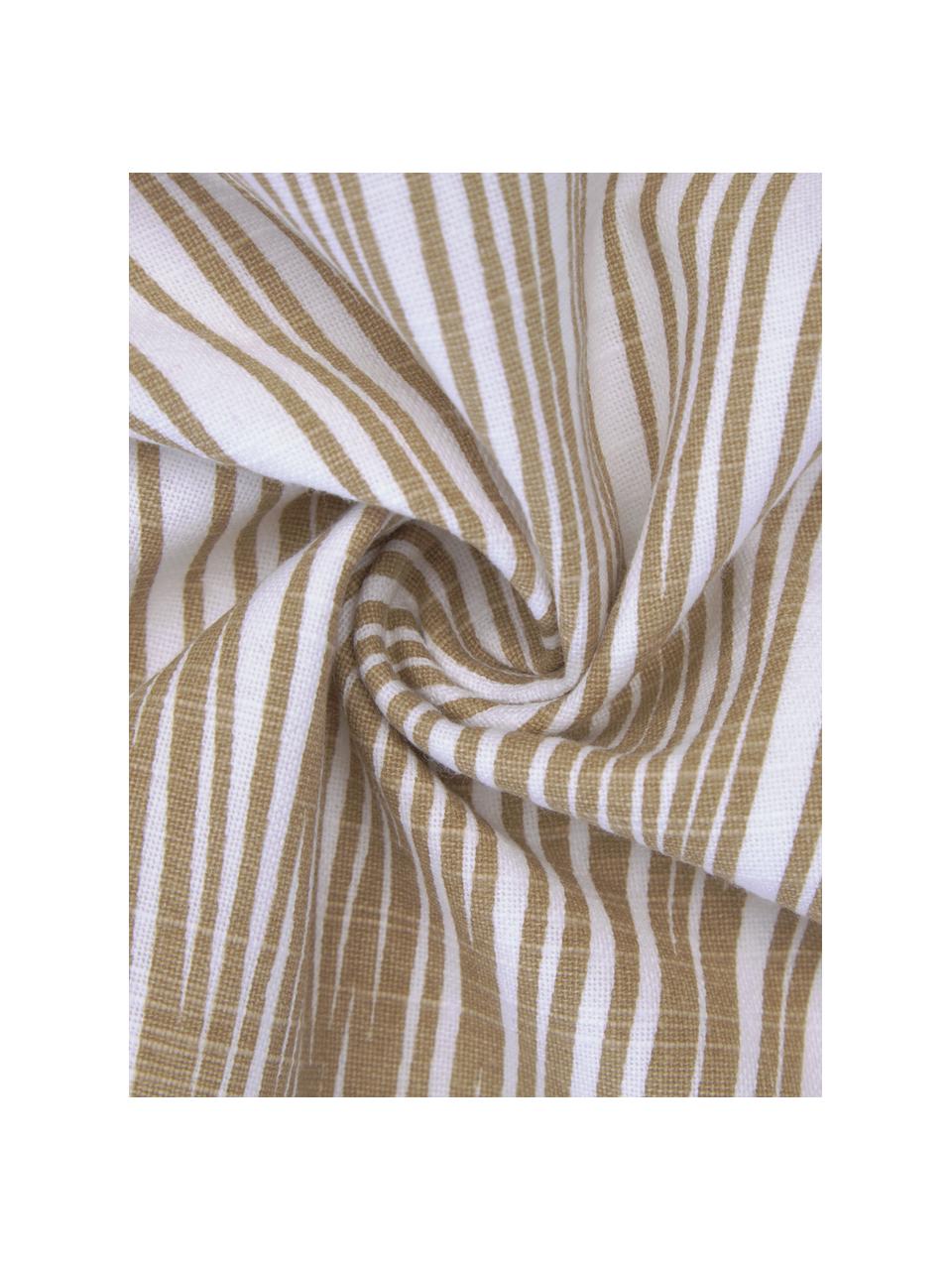 Katoenen kussenhoes Thiago, 100% katoen, Wit, beige, B 50 x L 50 cm