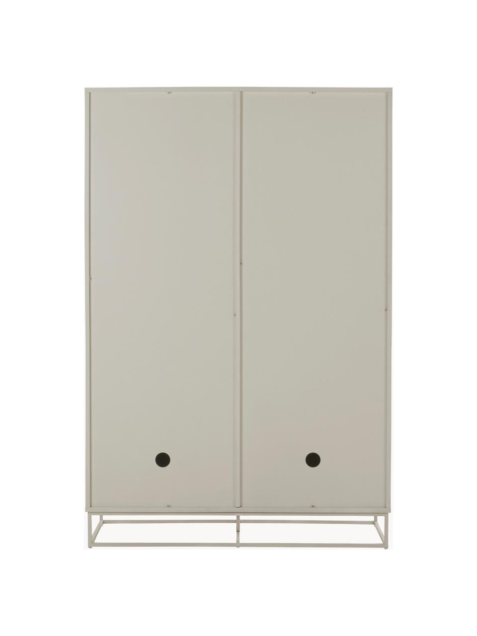 Petite armoire Lyckeby, Bois, beige clair laqué, larg. 120 x haut. 180 cm